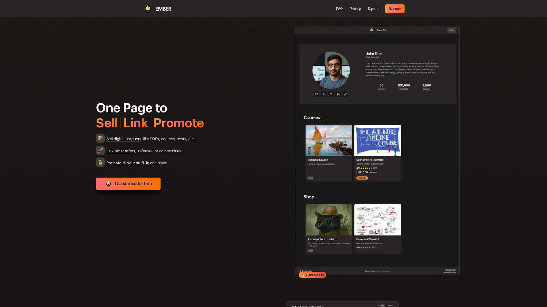 Ember Ed. screenshot