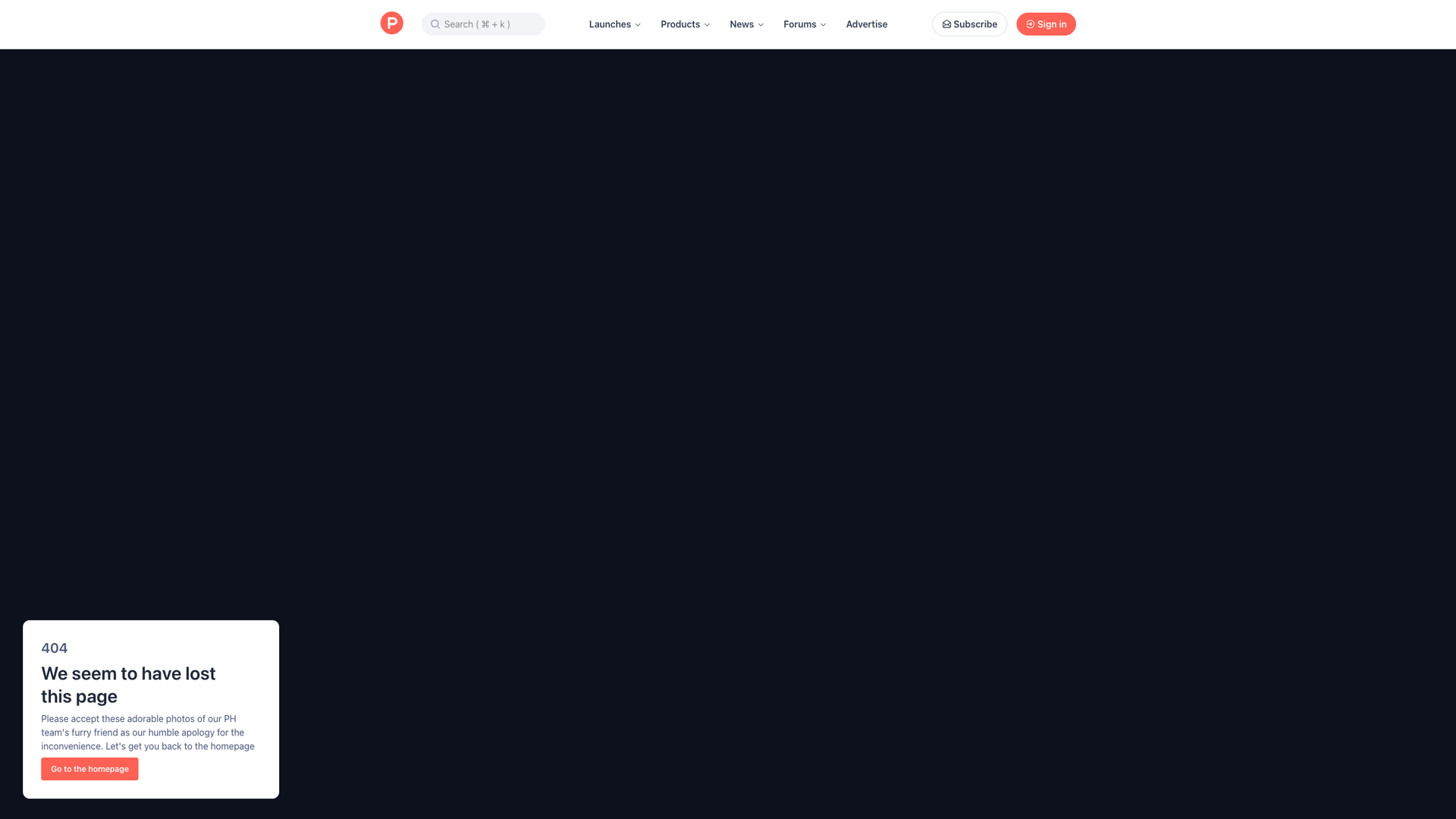 Product Hunt screenshot