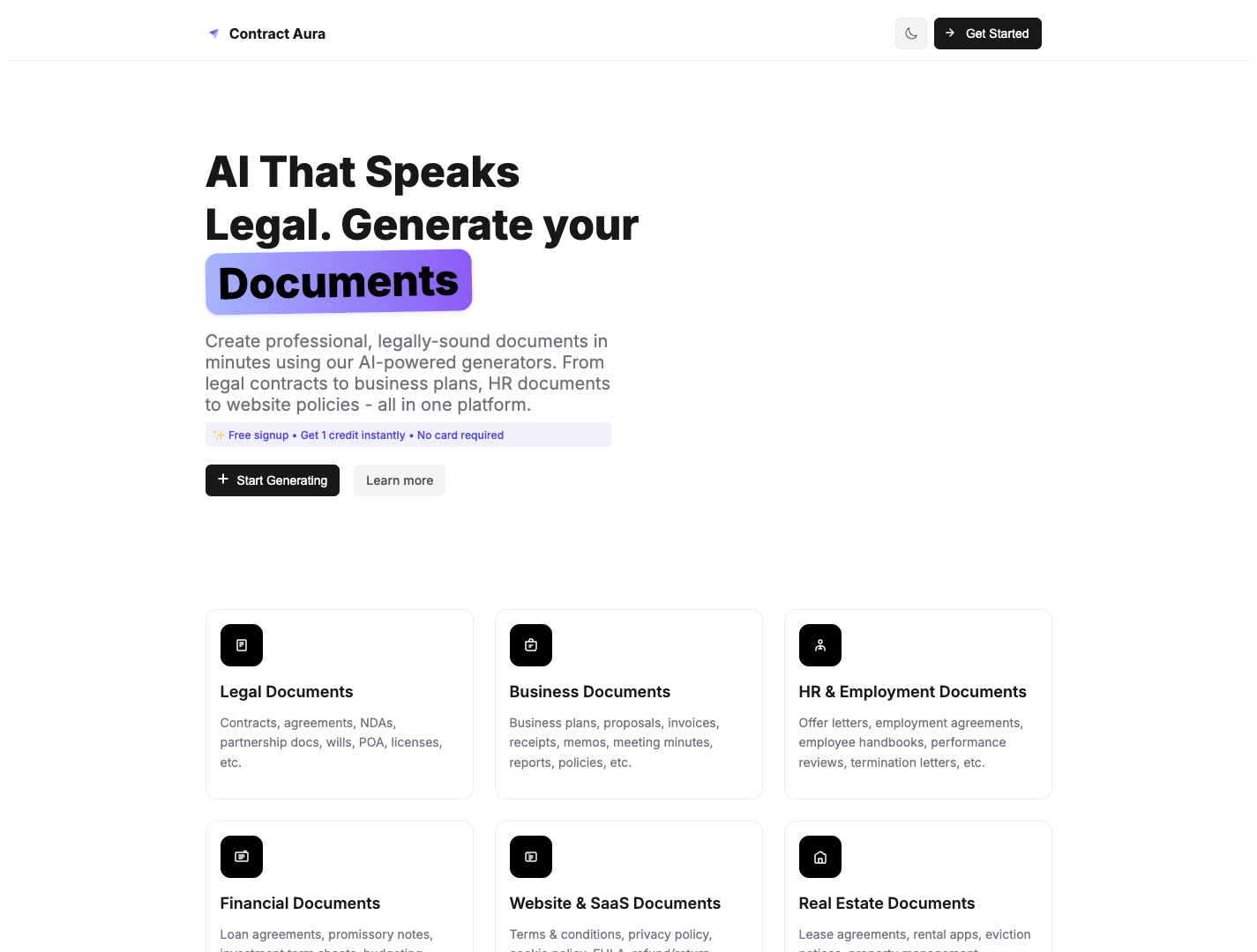 Contract Aura screenshot