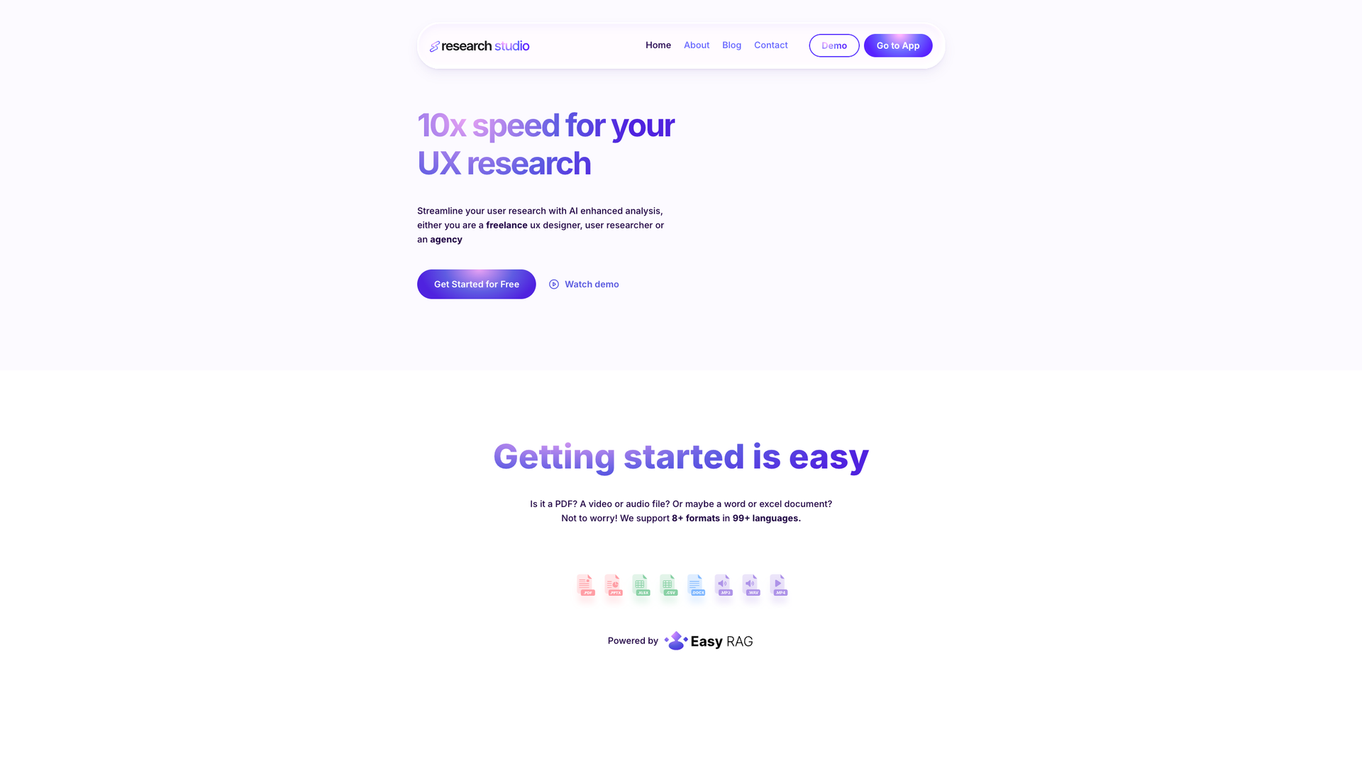 Research Studio screenshot