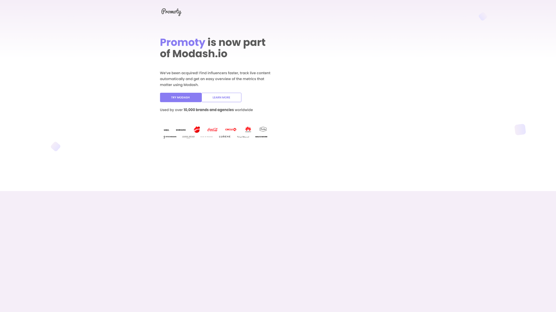 Modash screenshot
