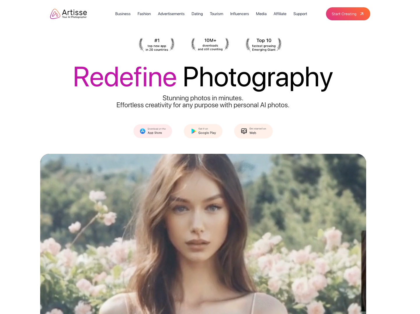 Artisse AI Photo Editor screenshot