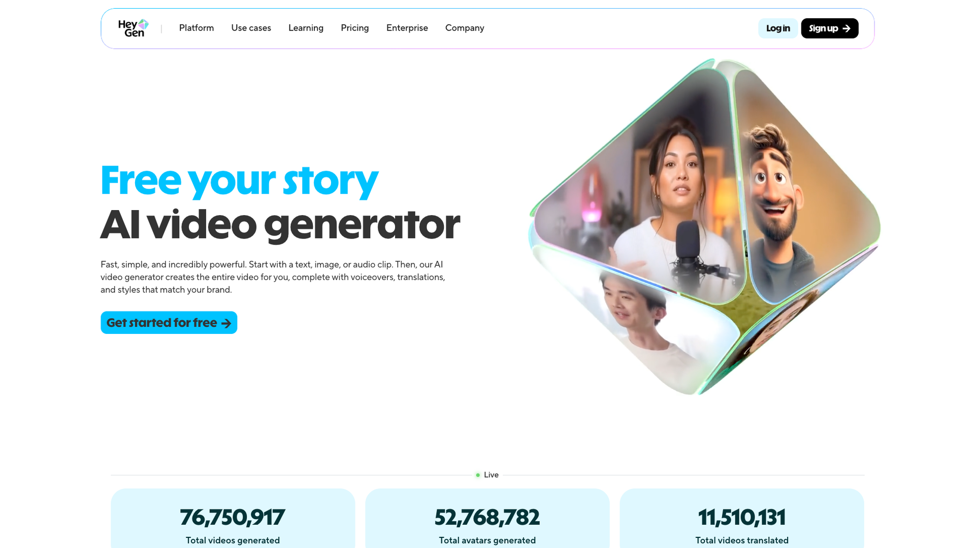 HeyGen AI Video Generator screenshot