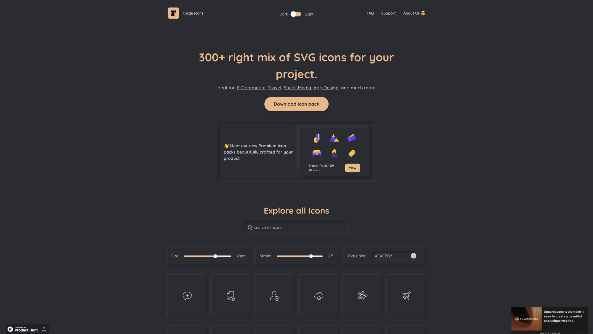 Forge Icons screenshot