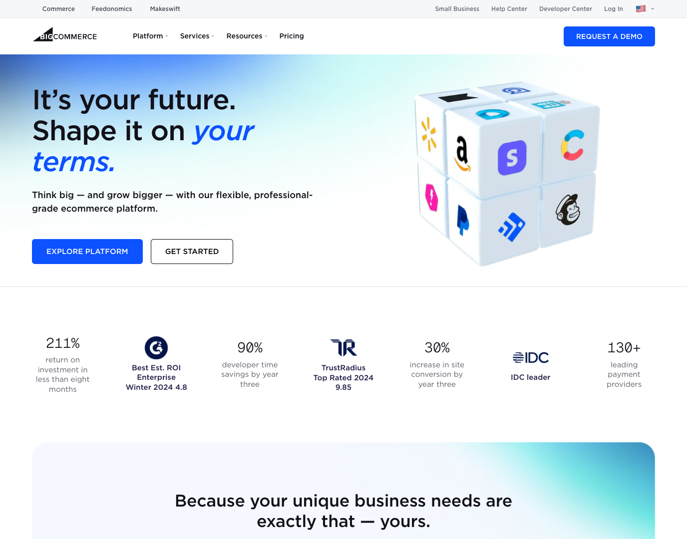 BigCommerce screenshot
