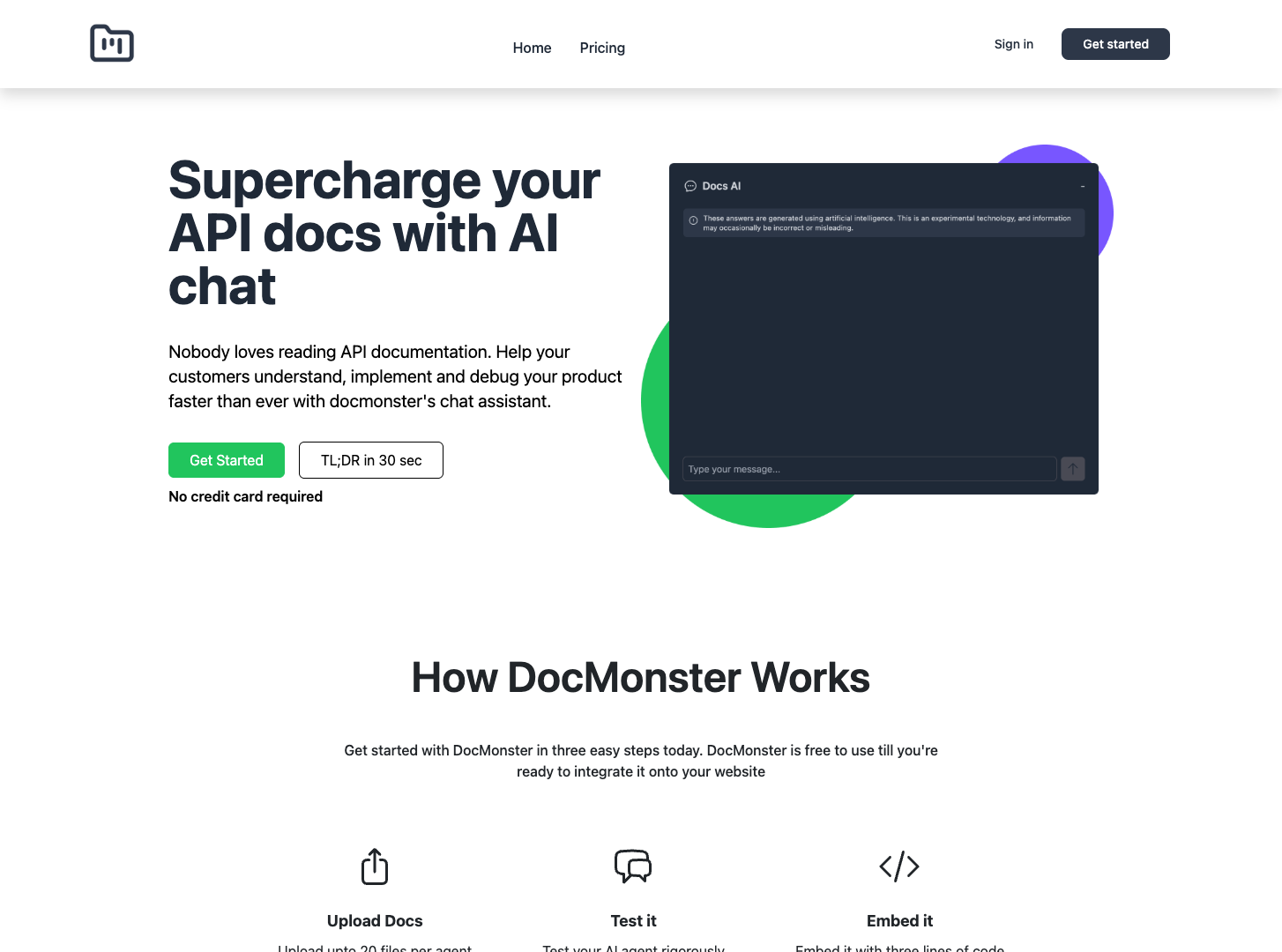Docmonster screenshot