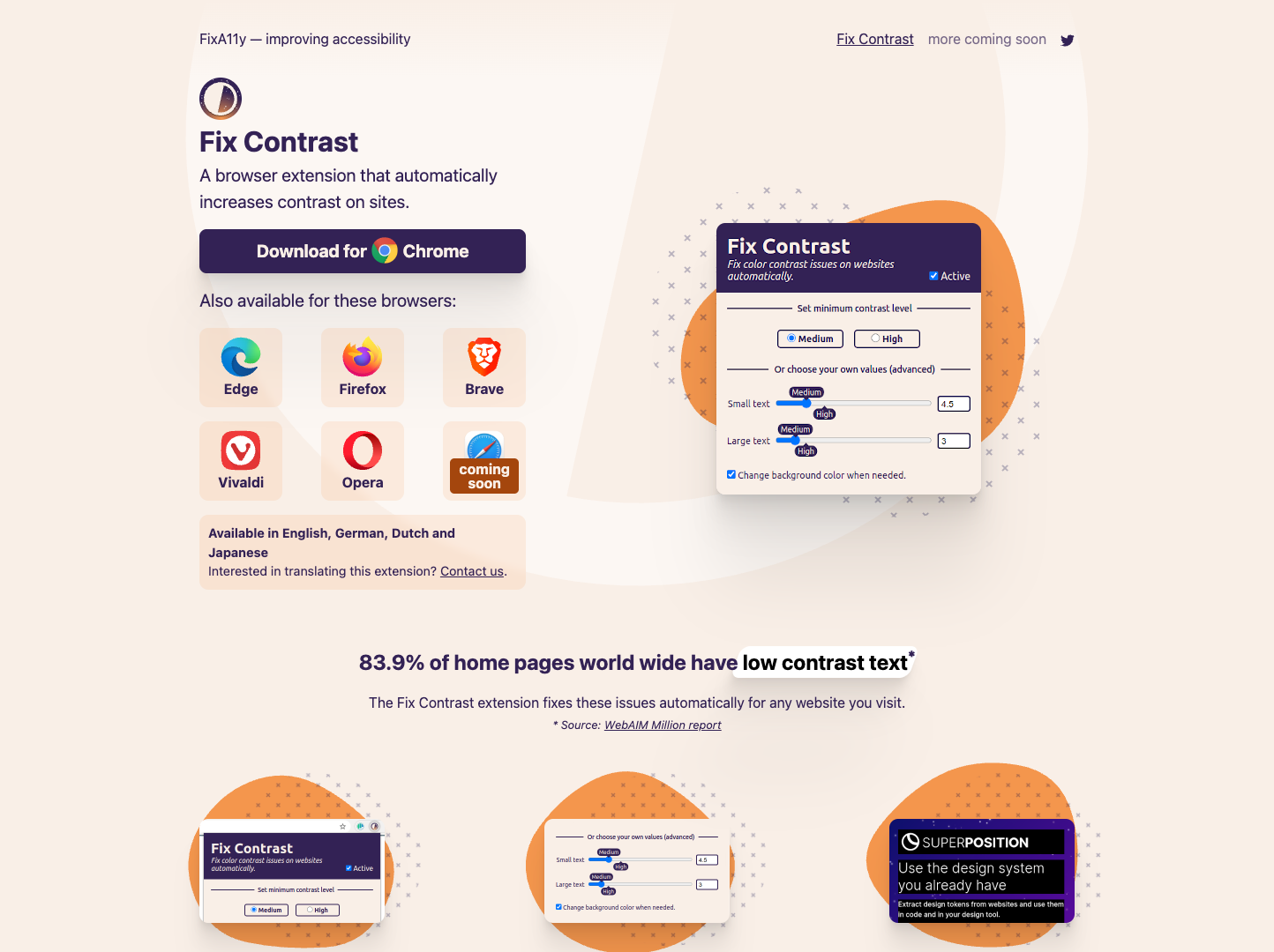 FixA11y – Fix Contrast screenshot