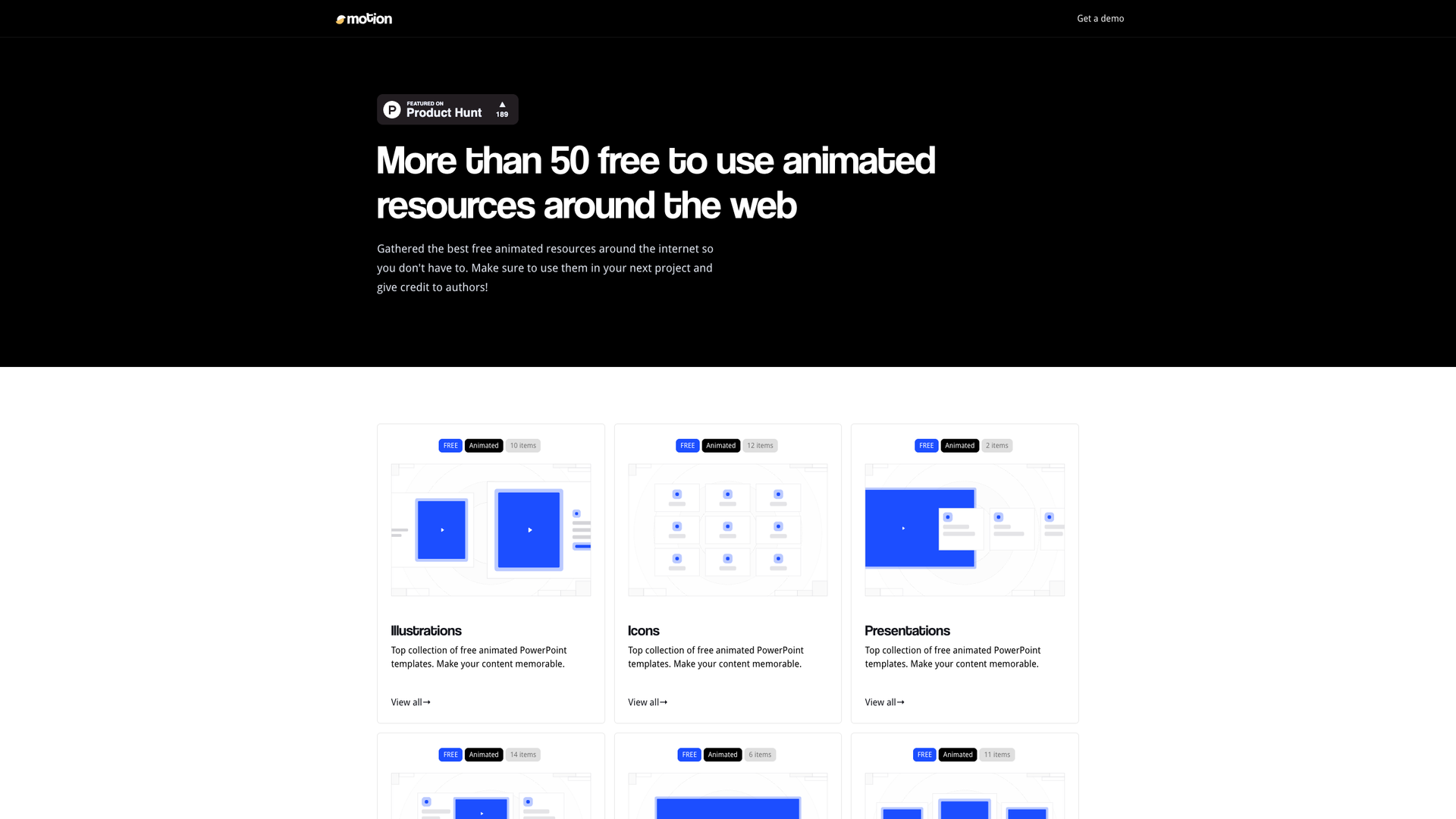 Motion – Free Animated Resources screenshot