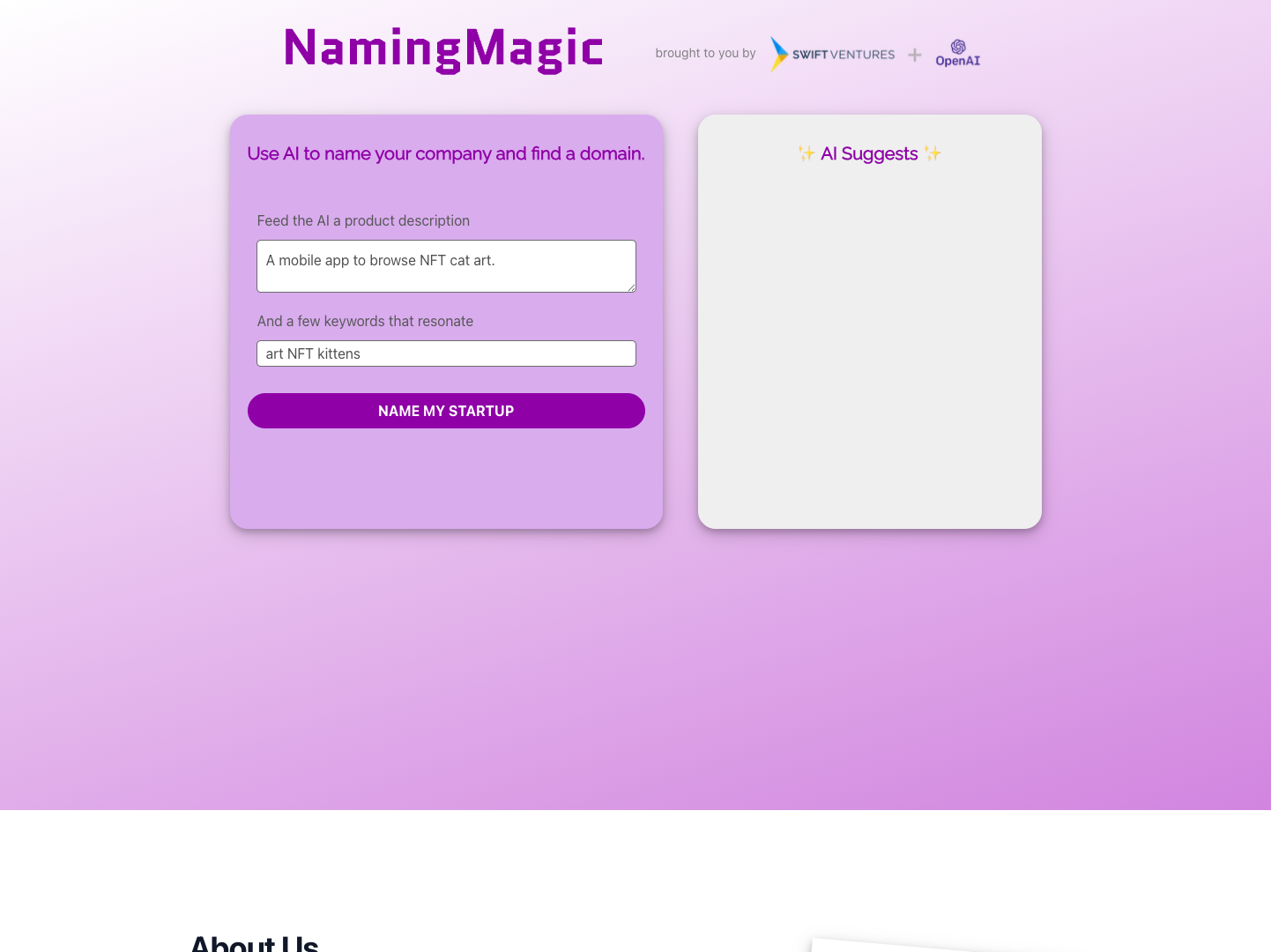 Naming Magic screenshot