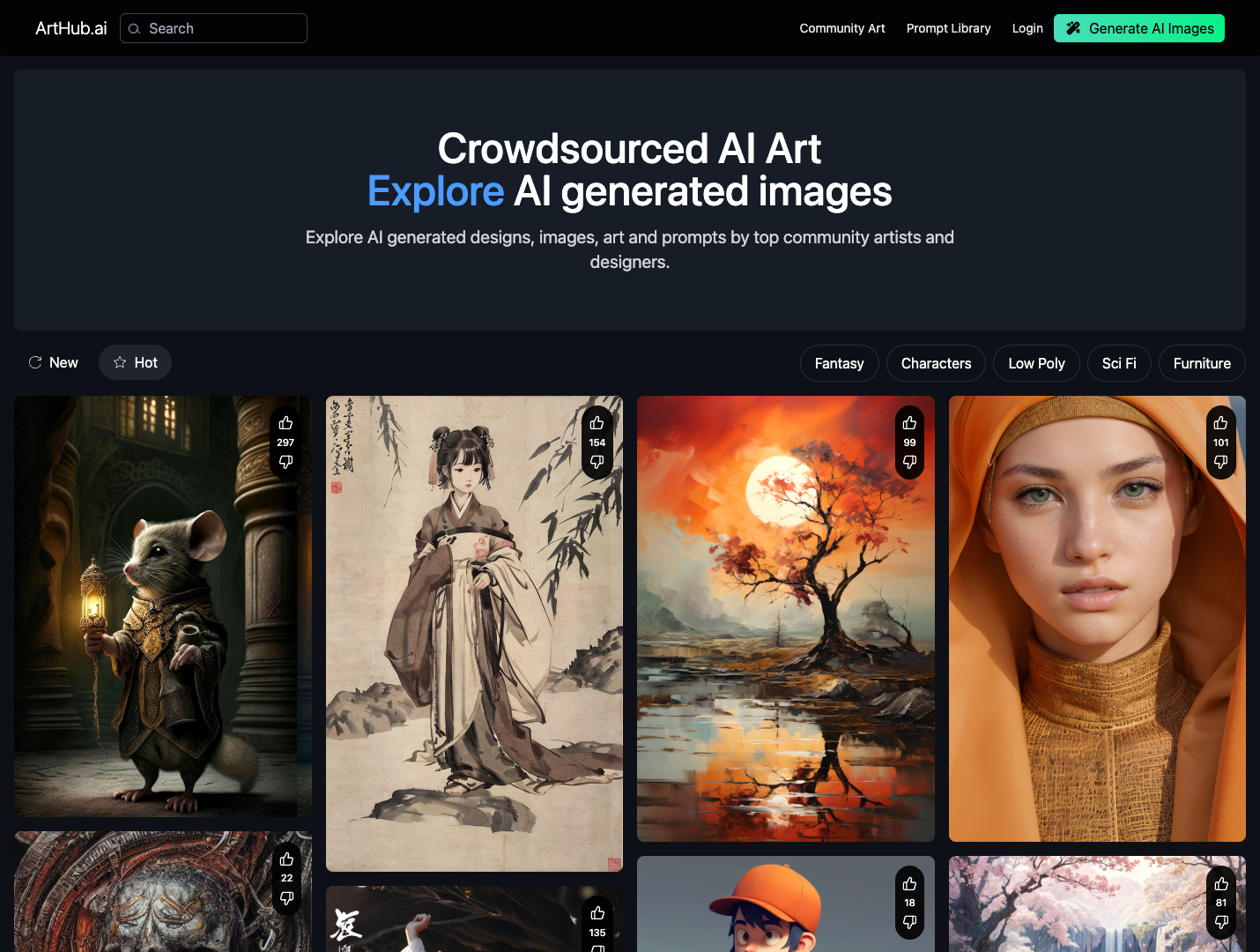Arthub.ai screenshot