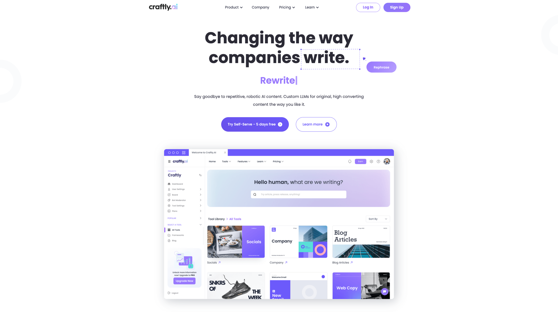 Craftly.AI screenshot