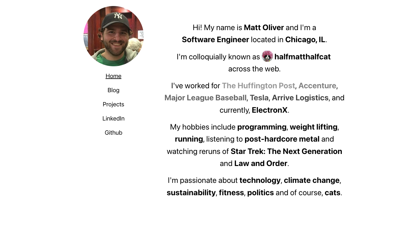 halfmatthalfcat Portfolio screenshot