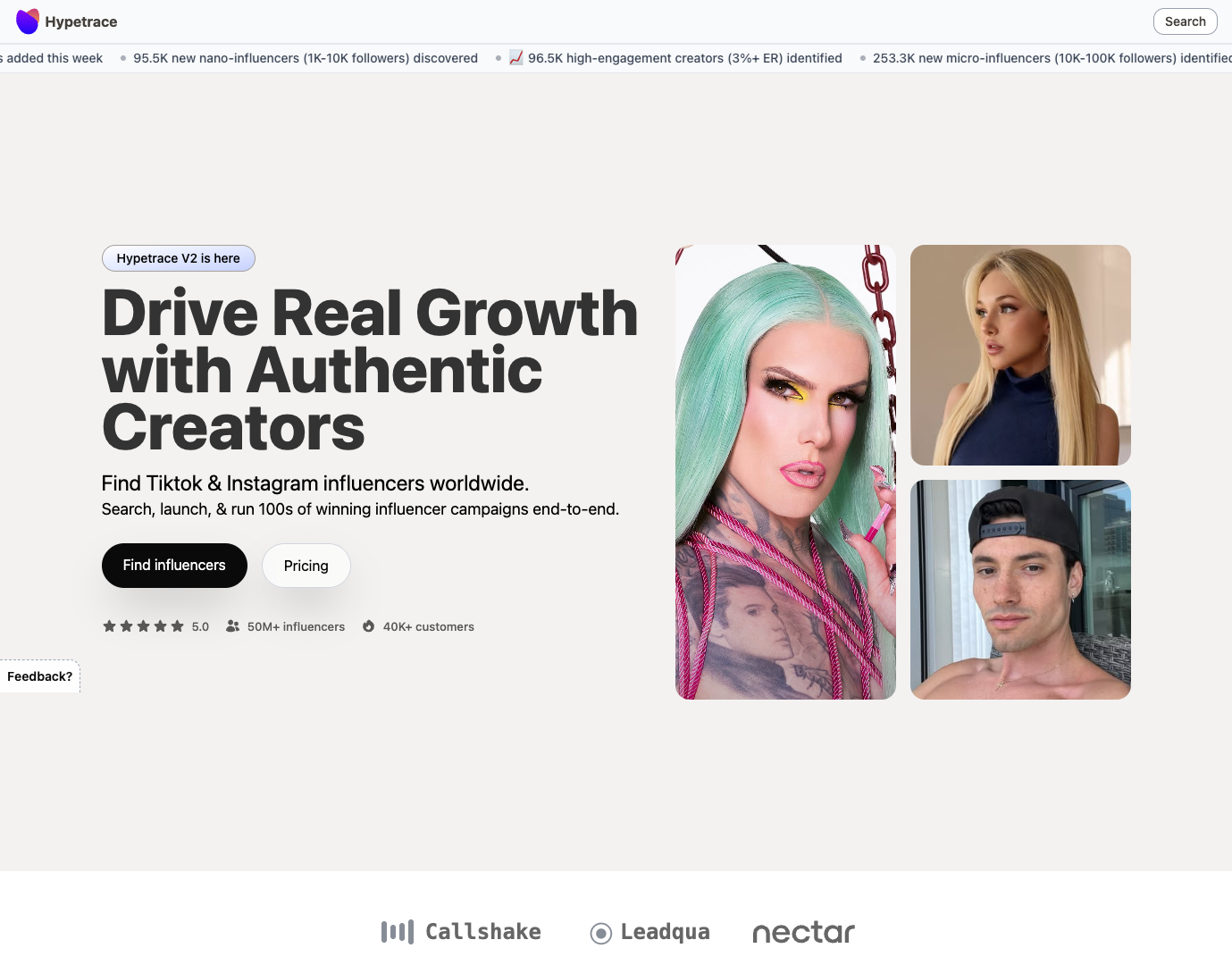 Hypetrace screenshot