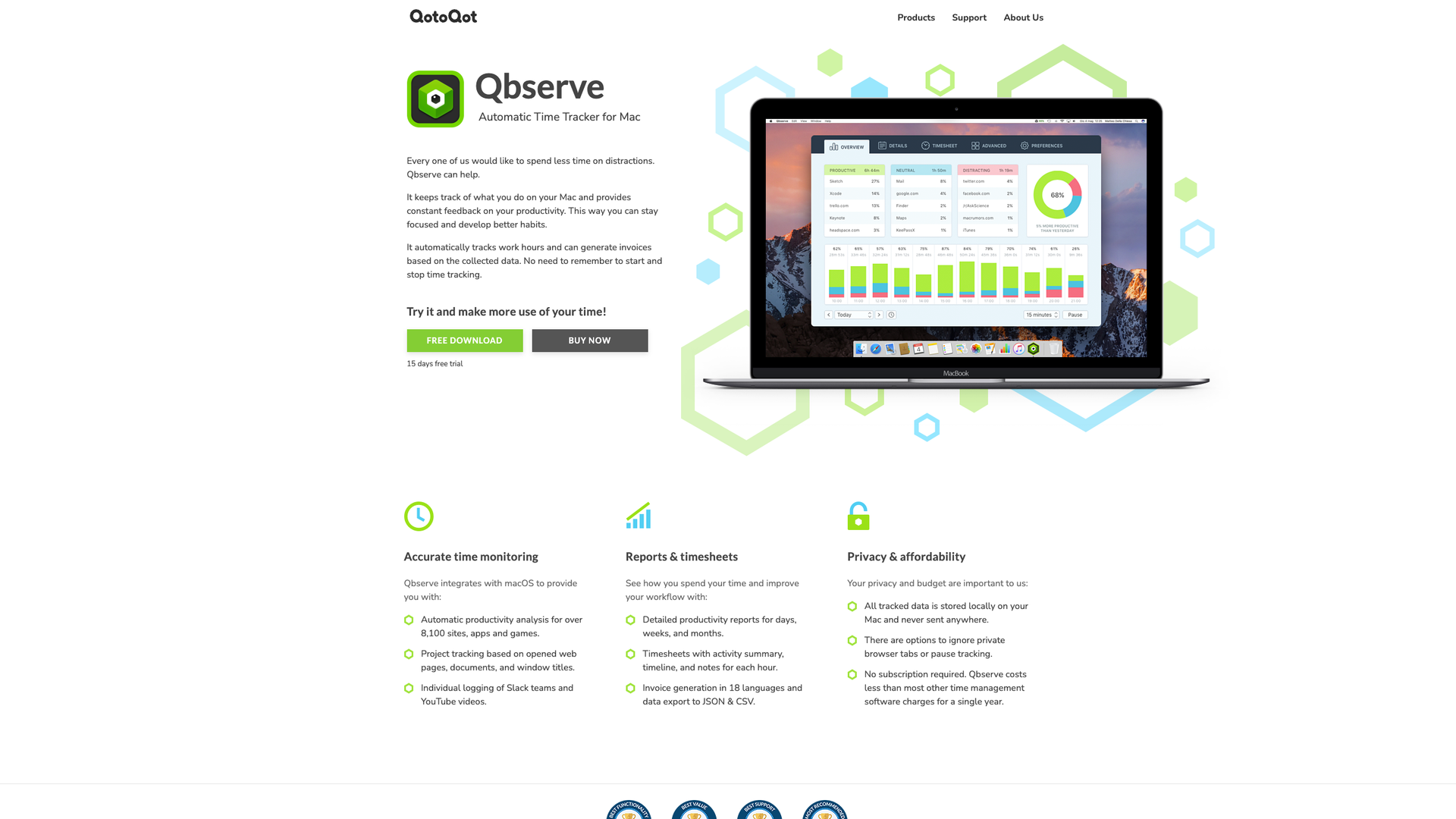 Qbserve screenshot