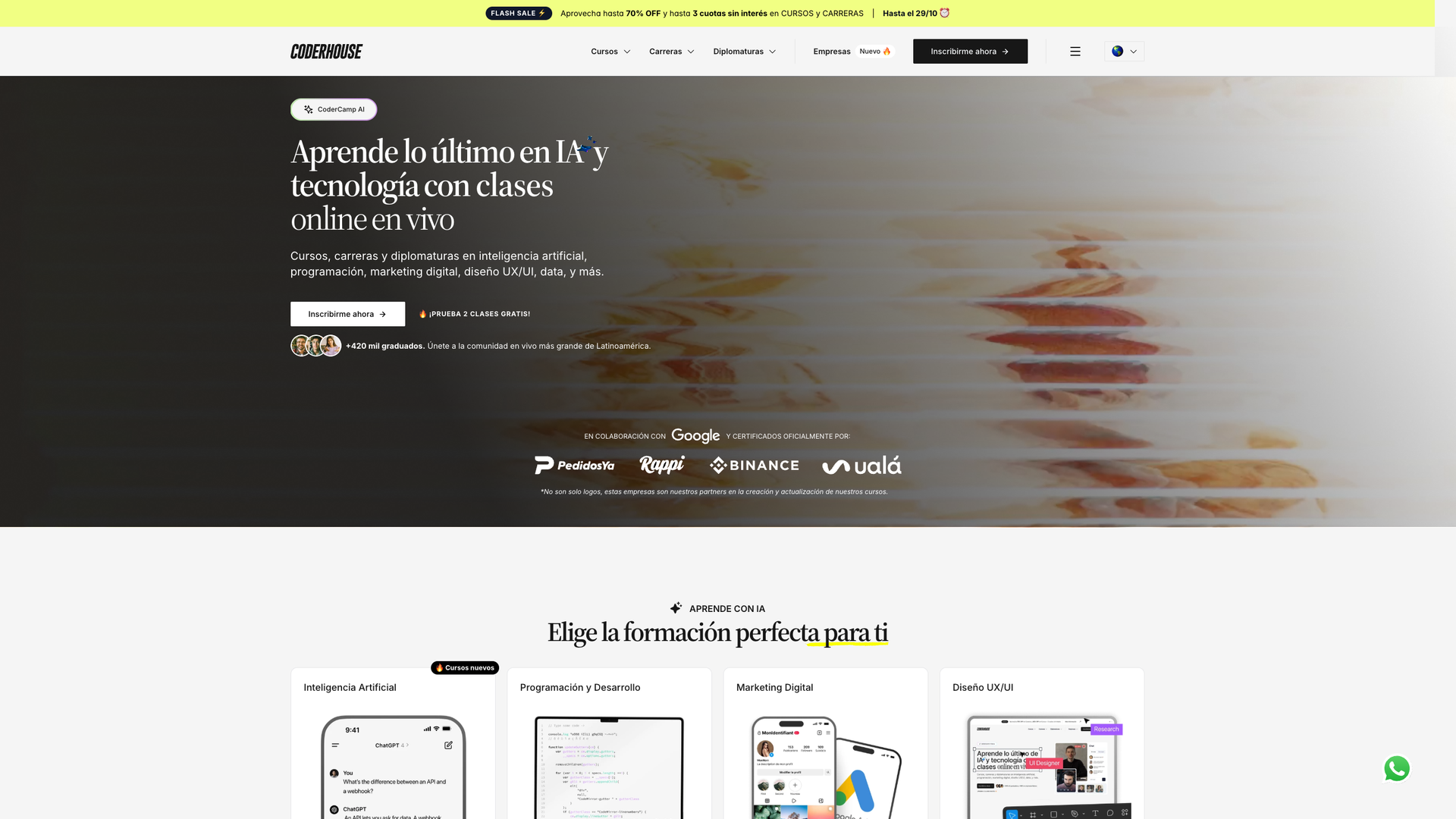 Coderhouse screenshot