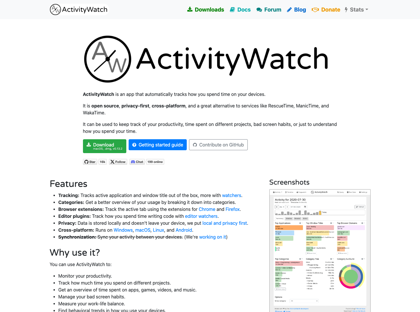ActivityWatch screenshot