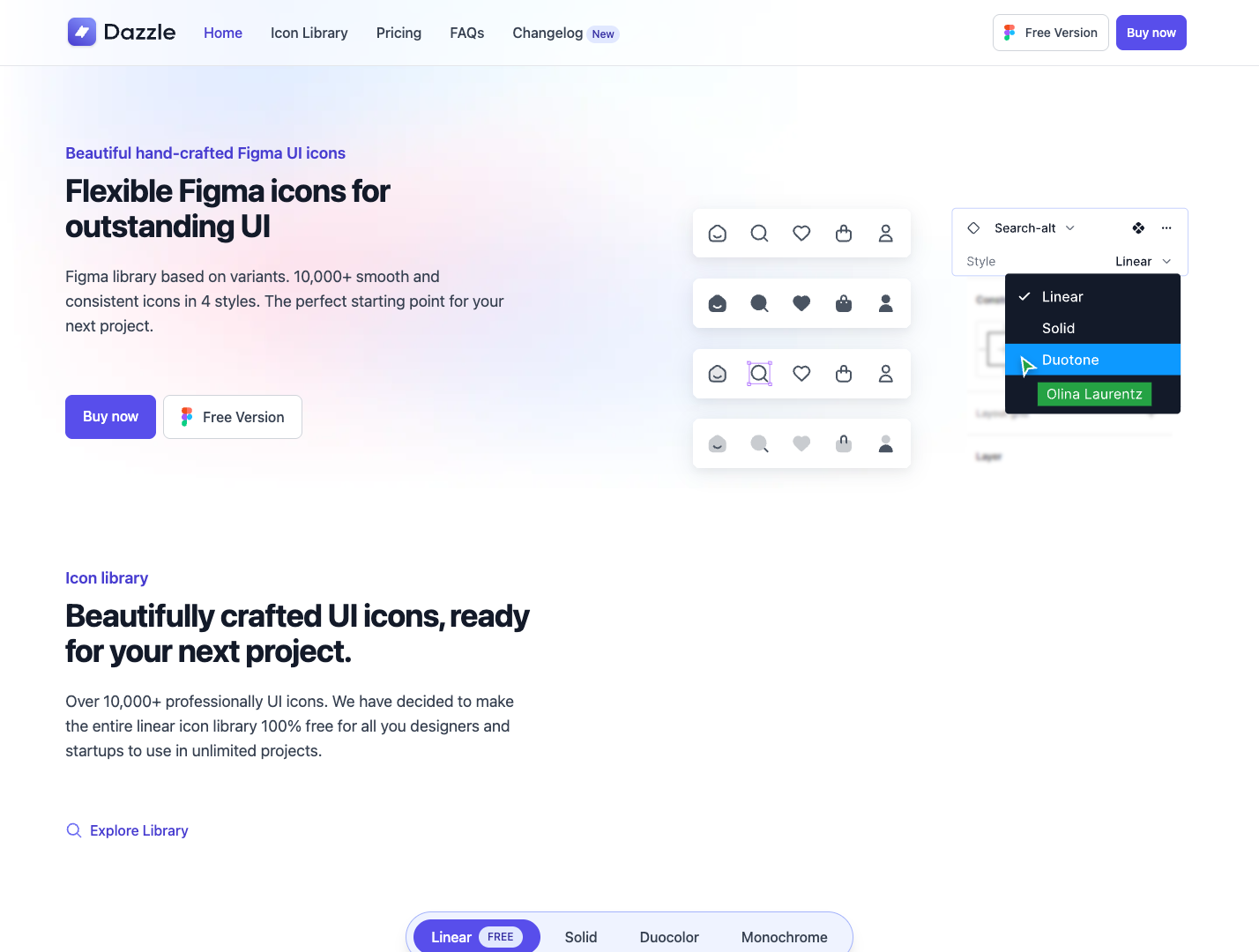 Dazzle UI Icons screenshot