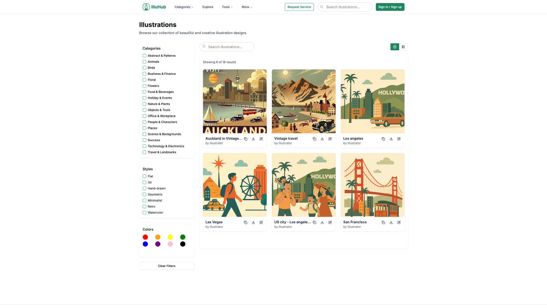 illustrations.design screenshot