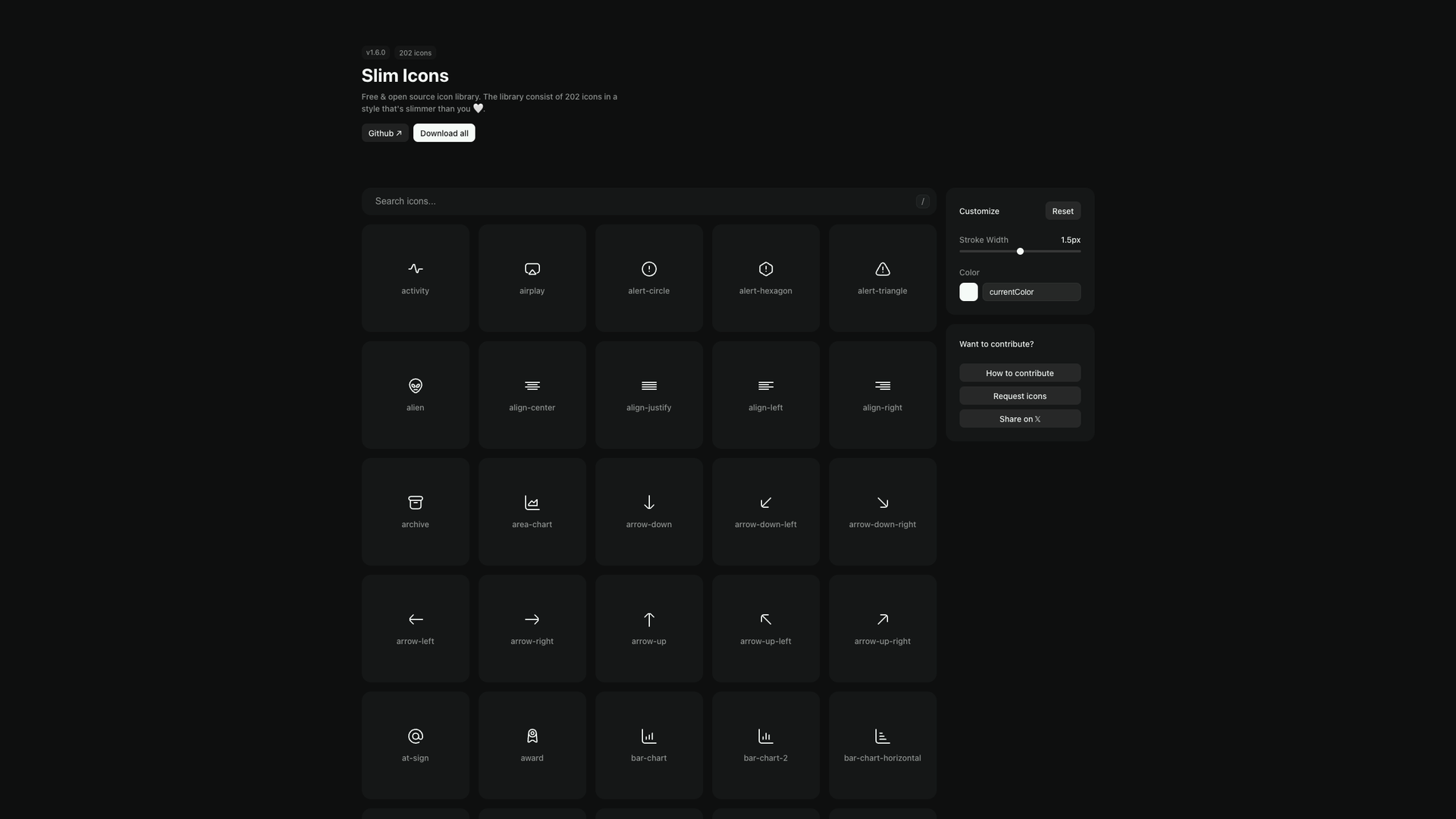 Slim Icons screenshot