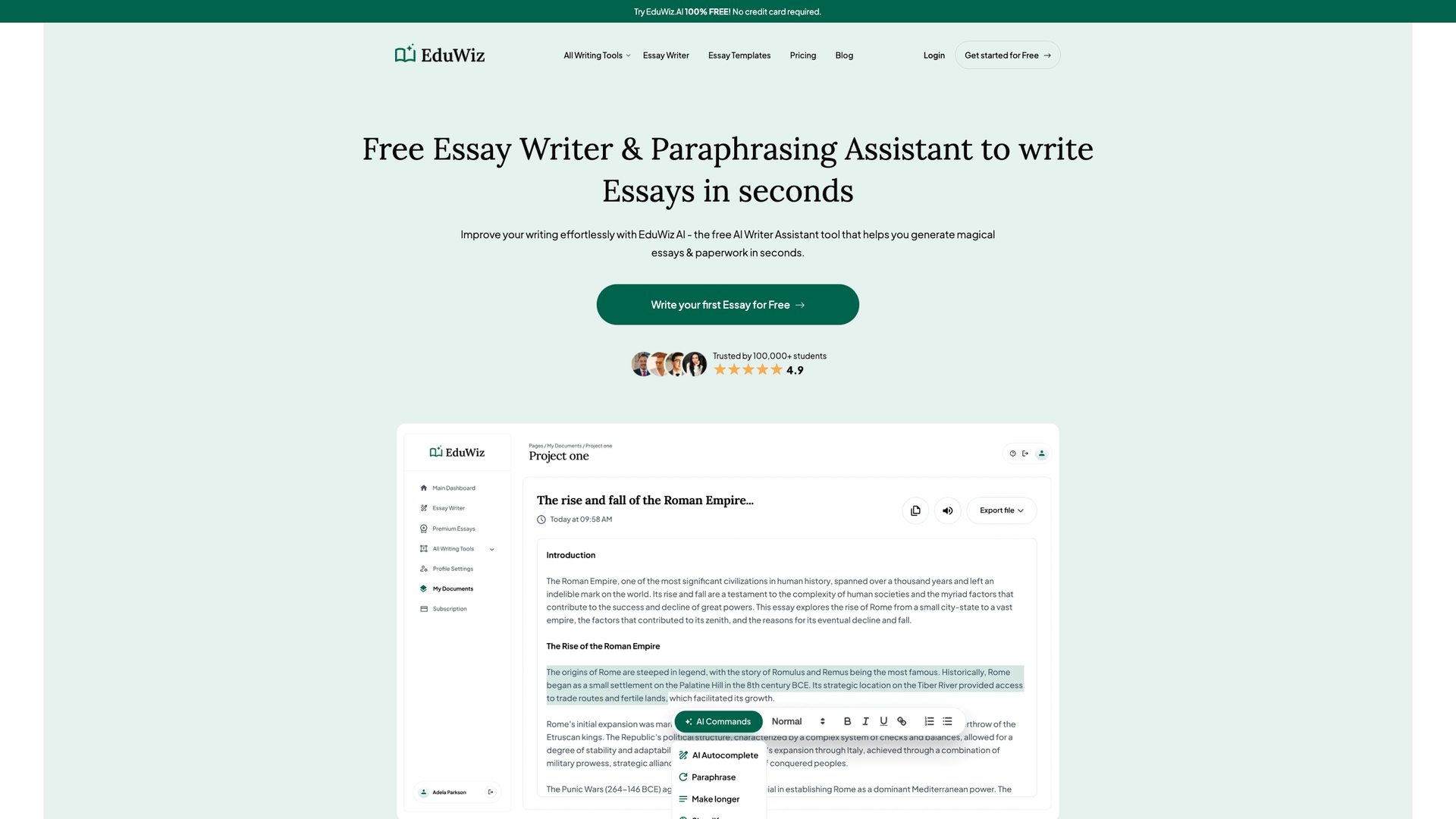 EduWiz AI screenshot
