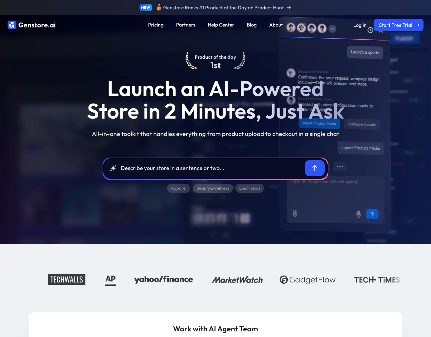 Genstore AI Store Builder screenshot