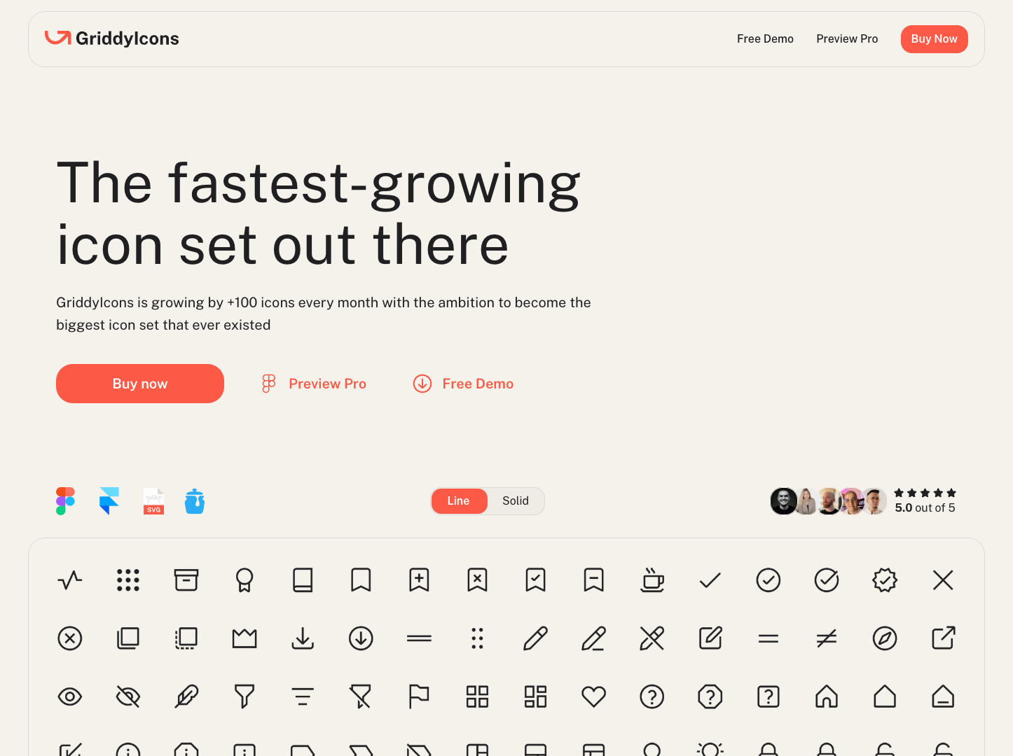 Griddy Icons screenshot