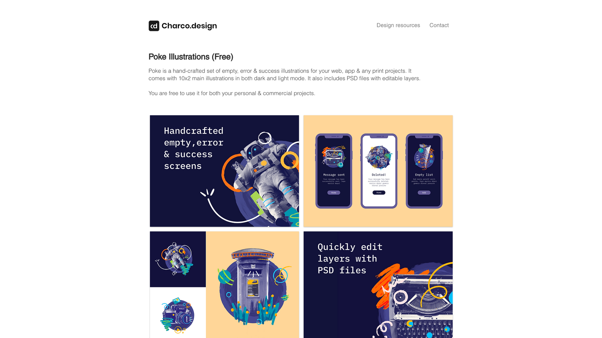 Poke Illustrations screenshot