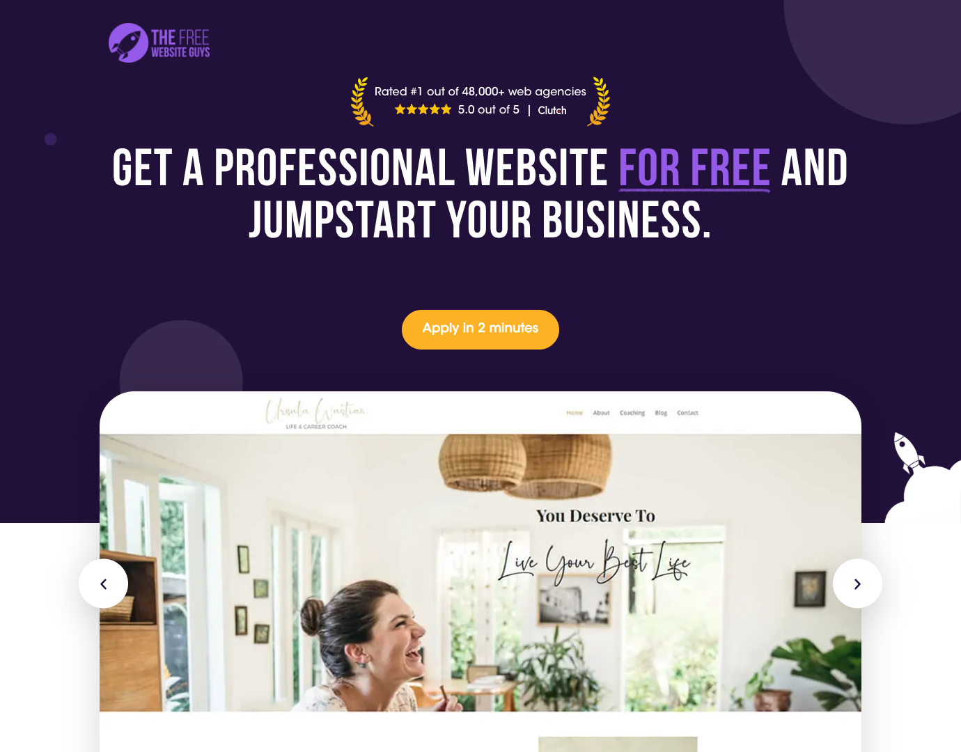 The Free Website Guys screenshot