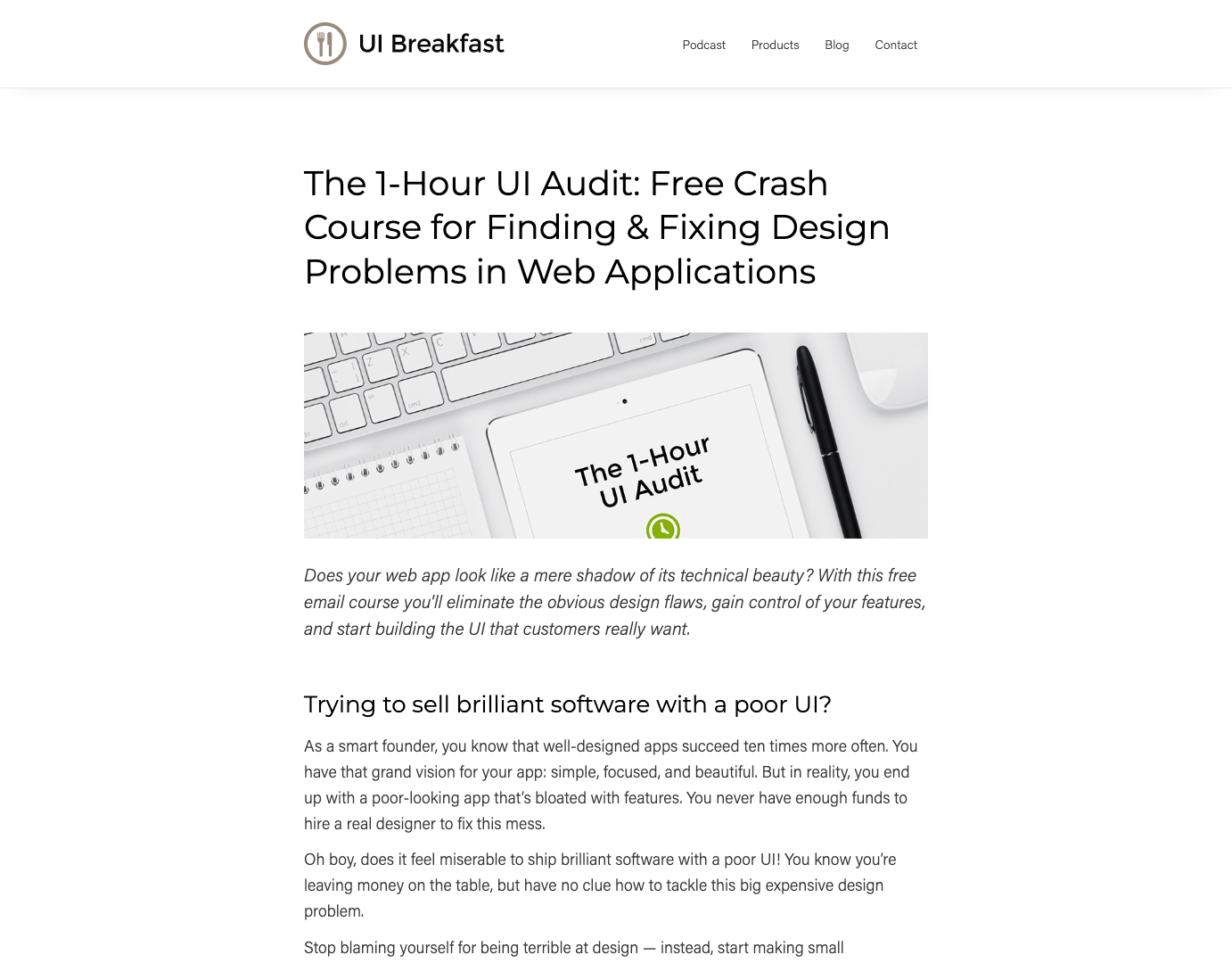 1-Hour UI Audit Crash Course screenshot