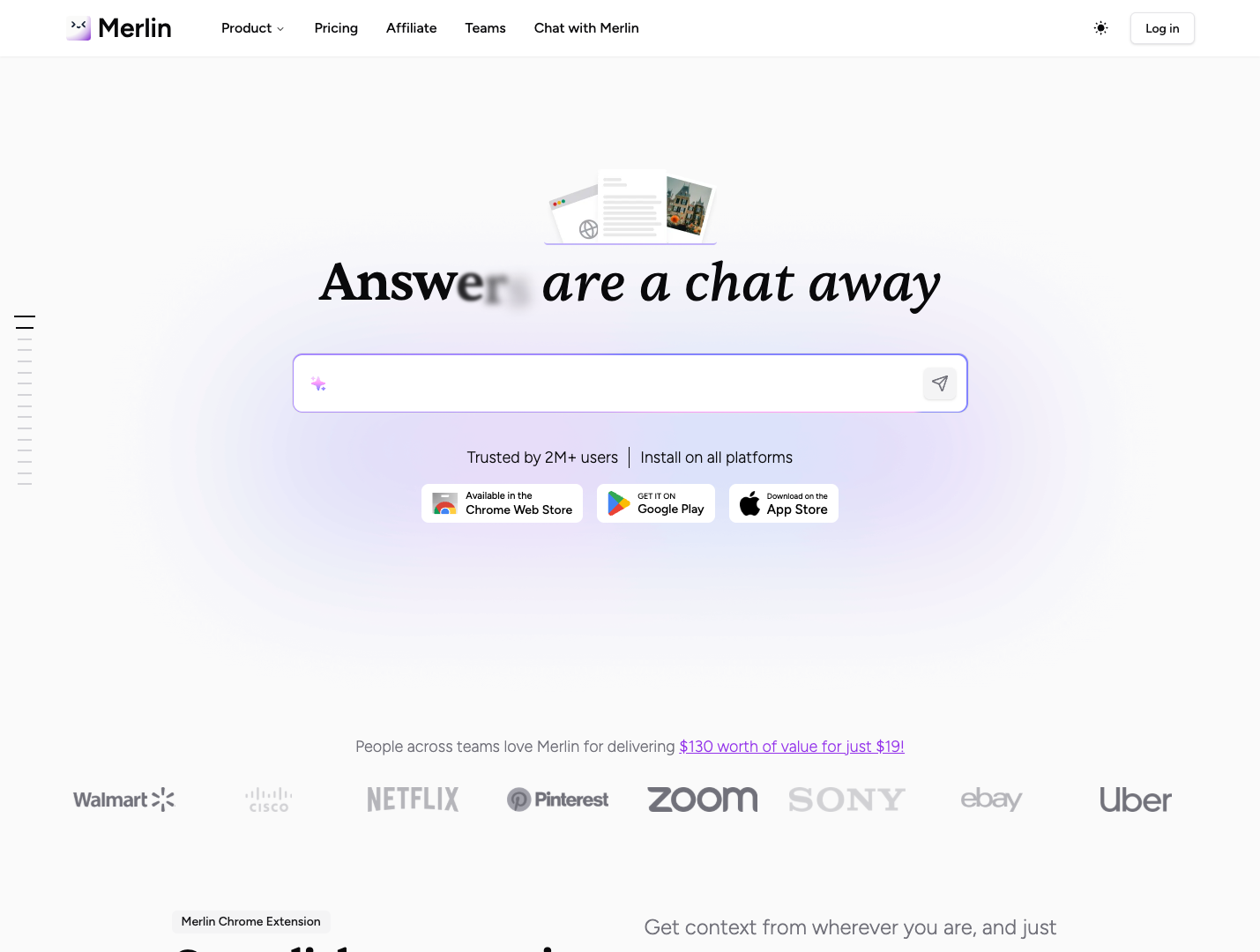 Merlin AI screenshot