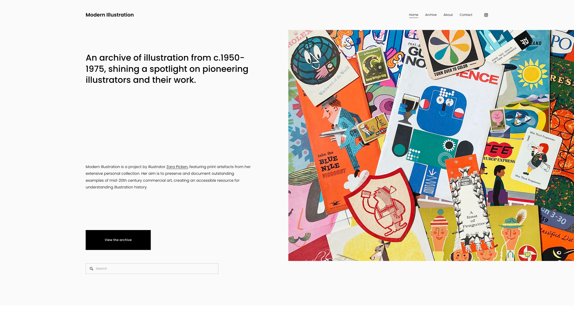 Modern Illustration Archive screenshot