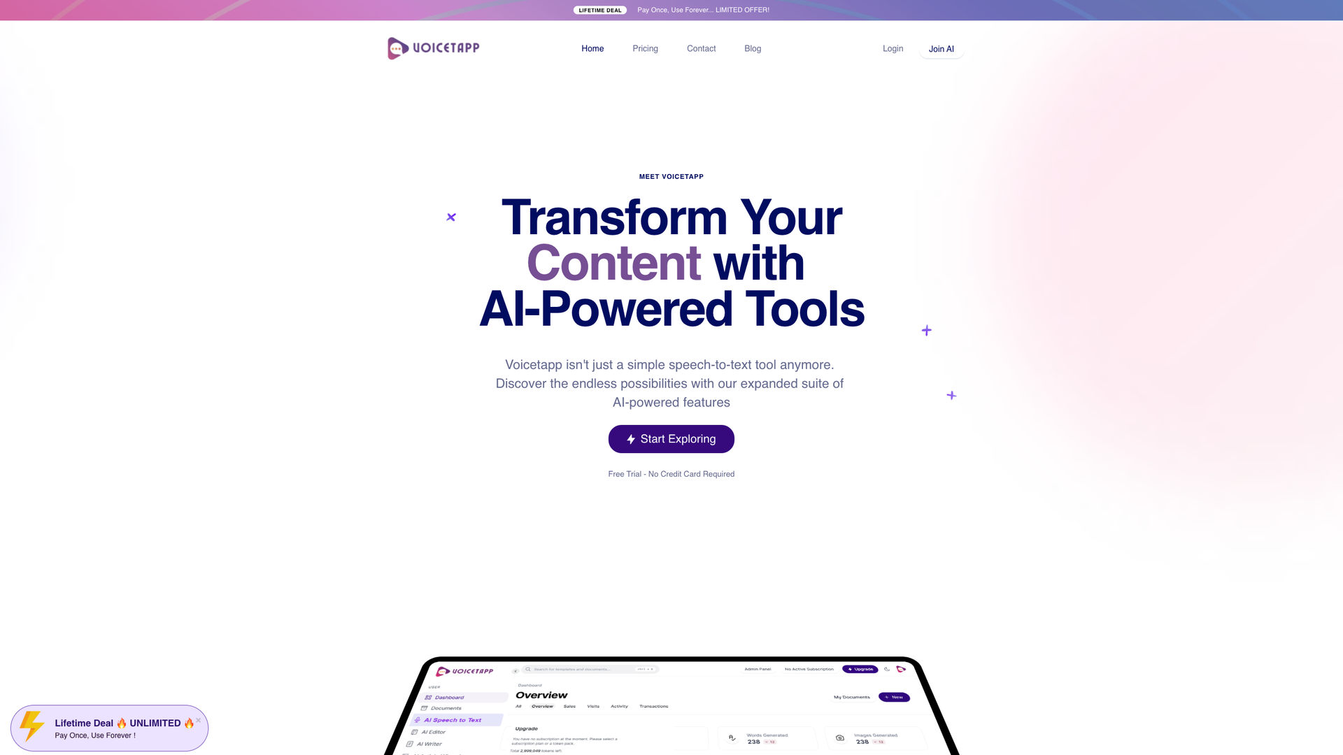Voicetapp screenshot