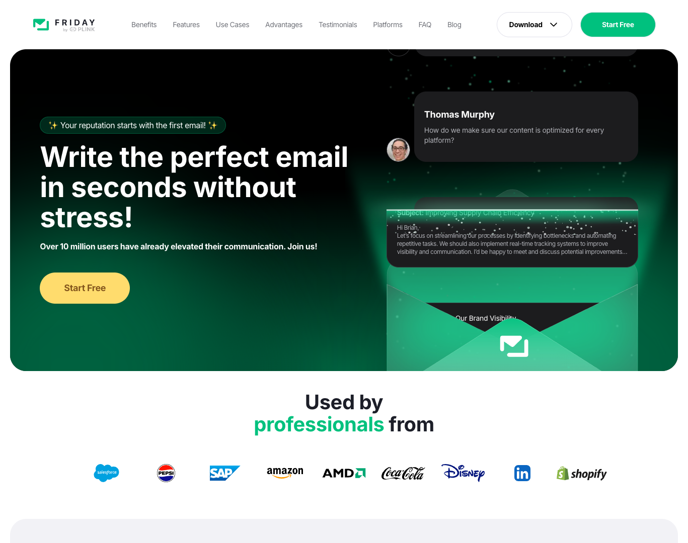 Friday: AI Email Writer screenshot
