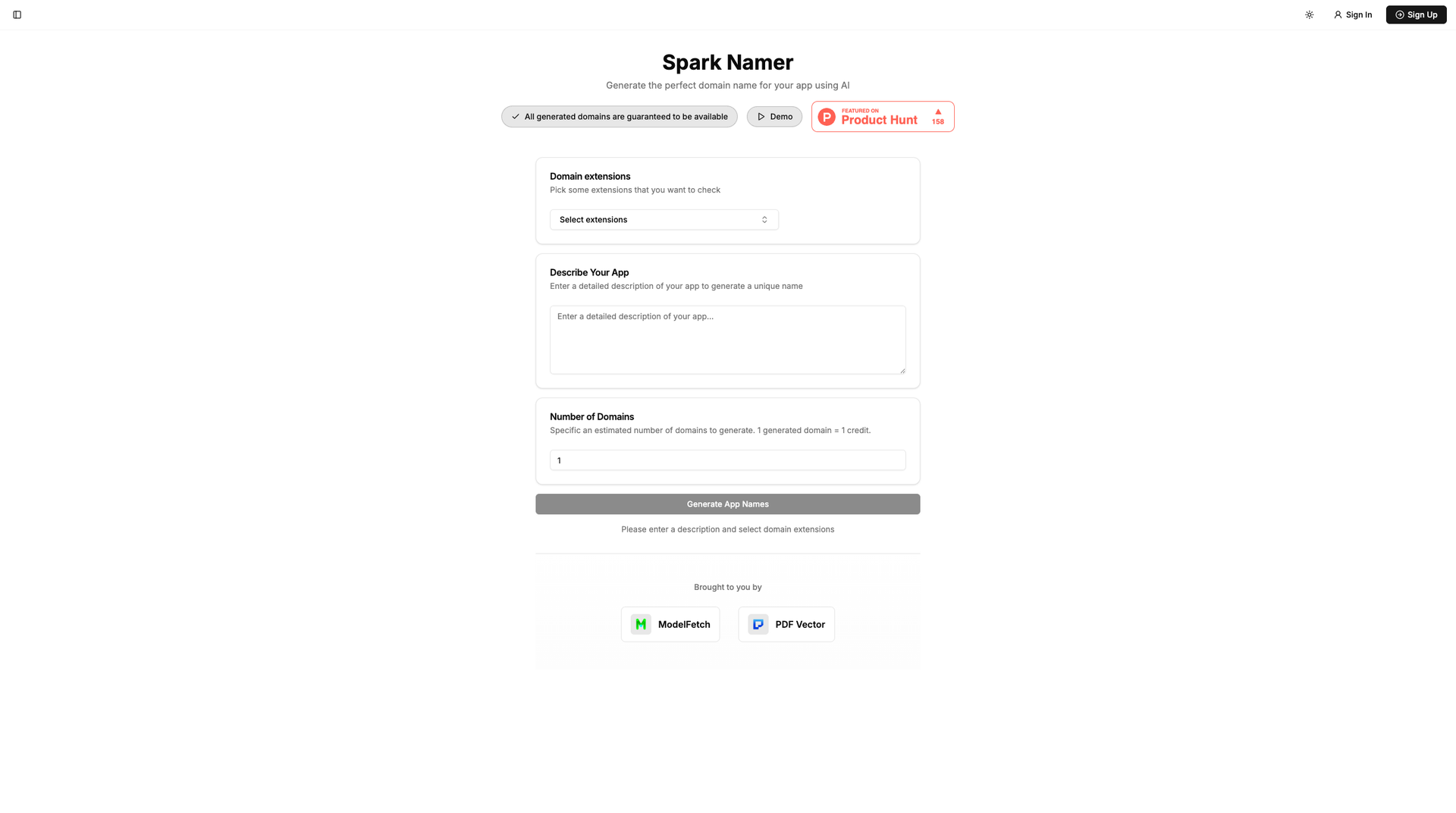 Spark Namer screenshot