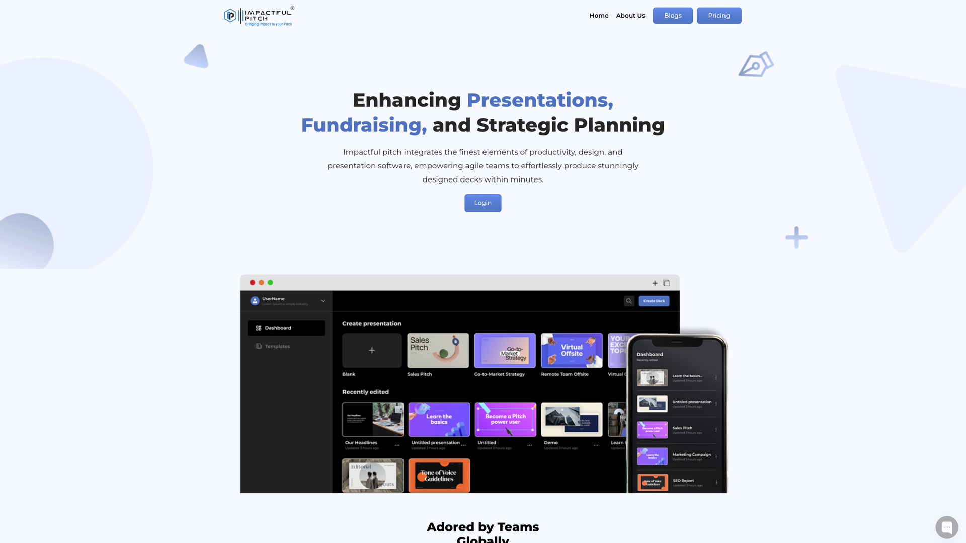 Impactful Pitch screenshot