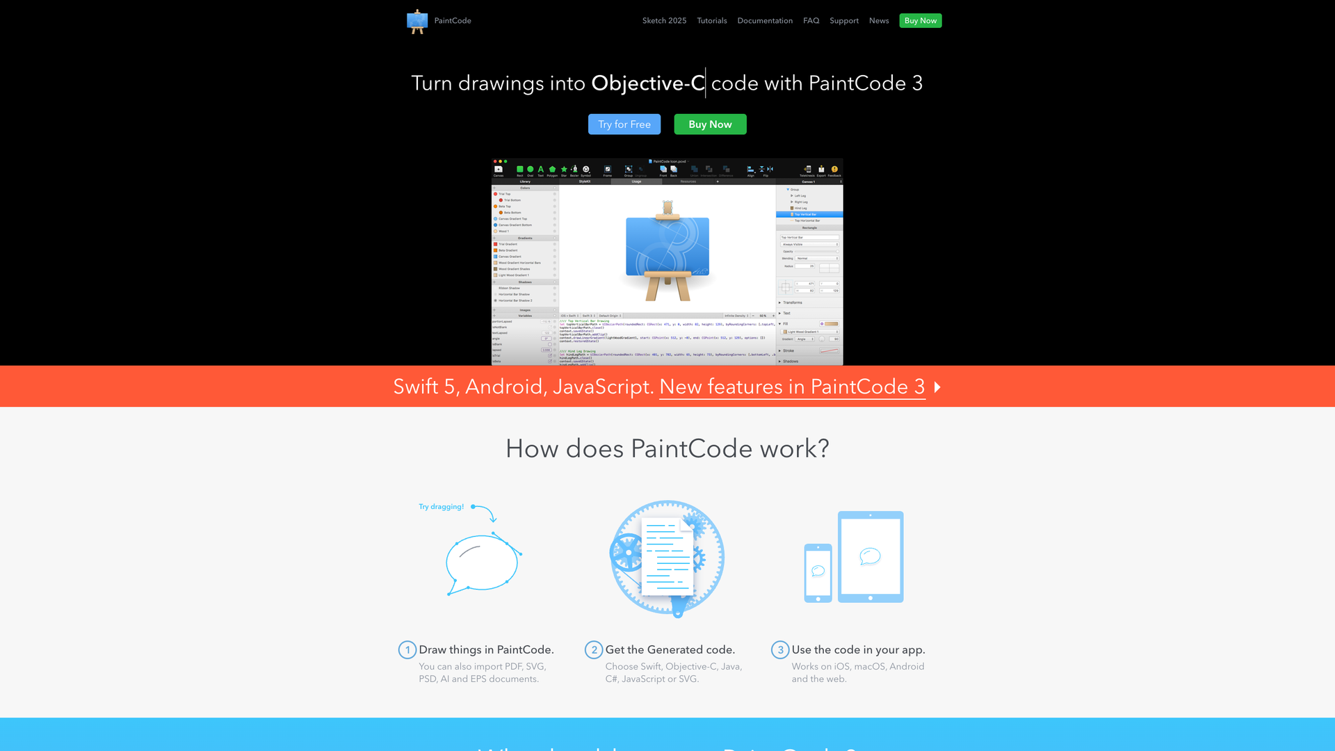 PaintCode screenshot