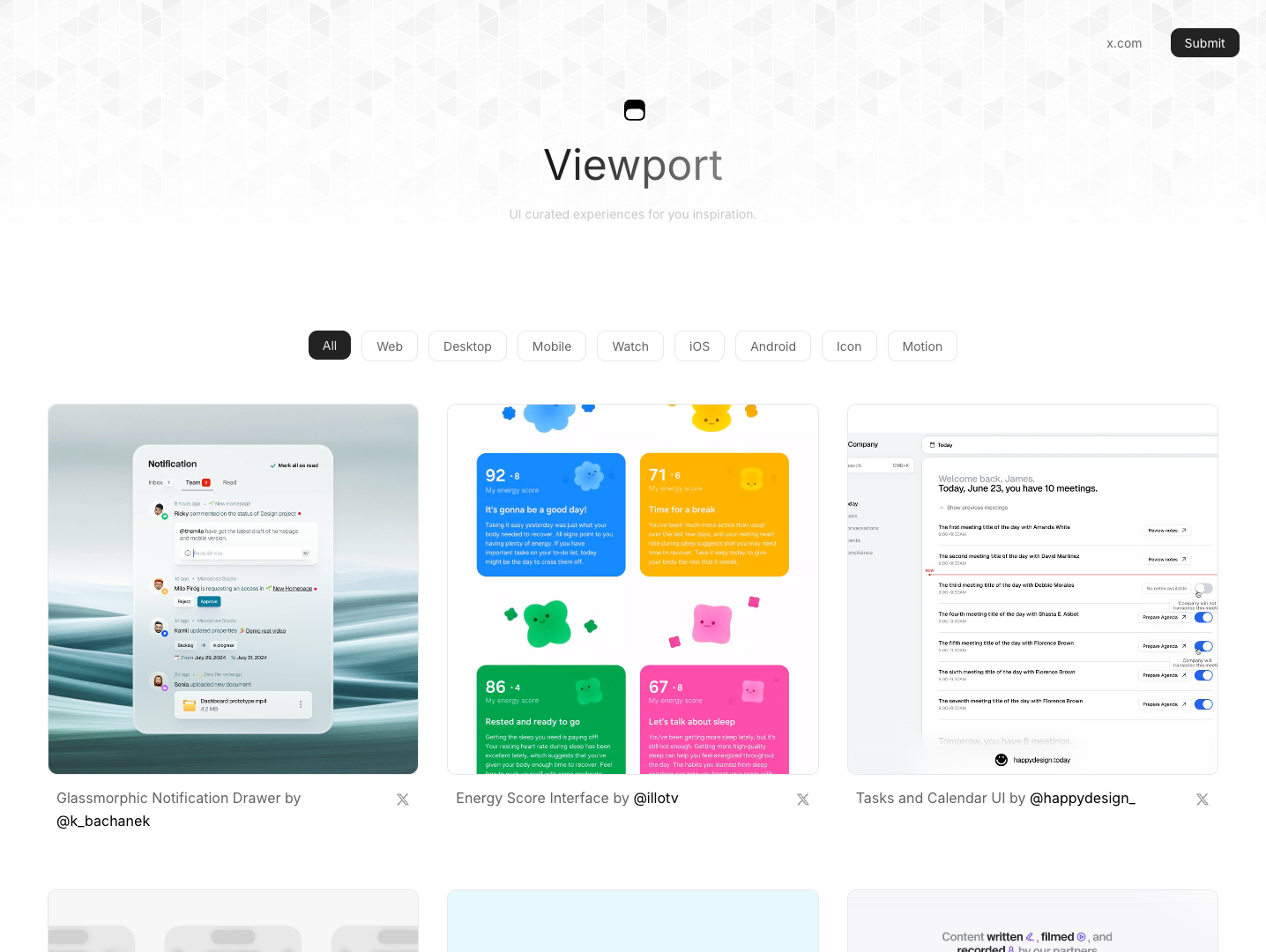 Viewport UI screenshot