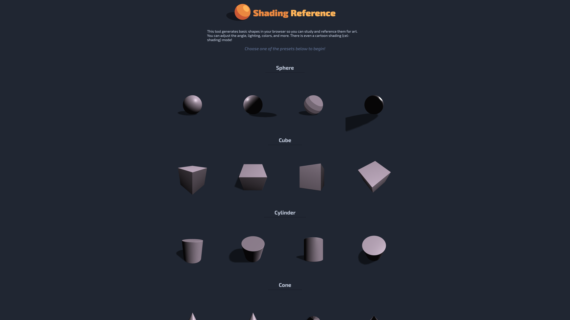 Shading Reference screenshot