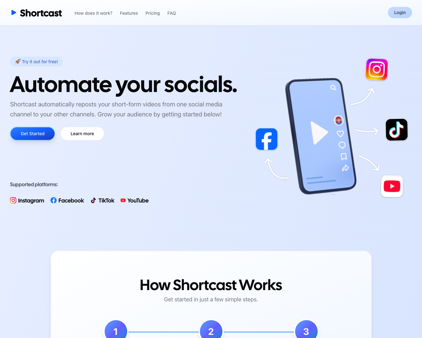 Shortcast screenshot