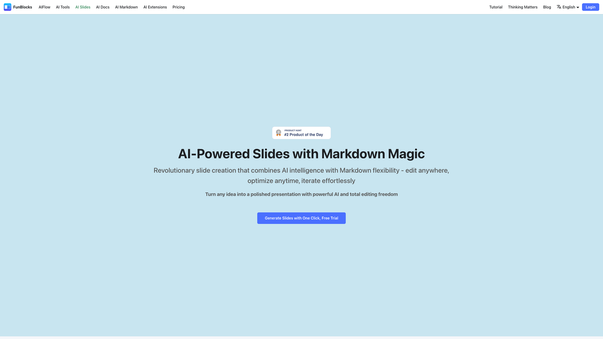 FunBlocks AI Slides screenshot