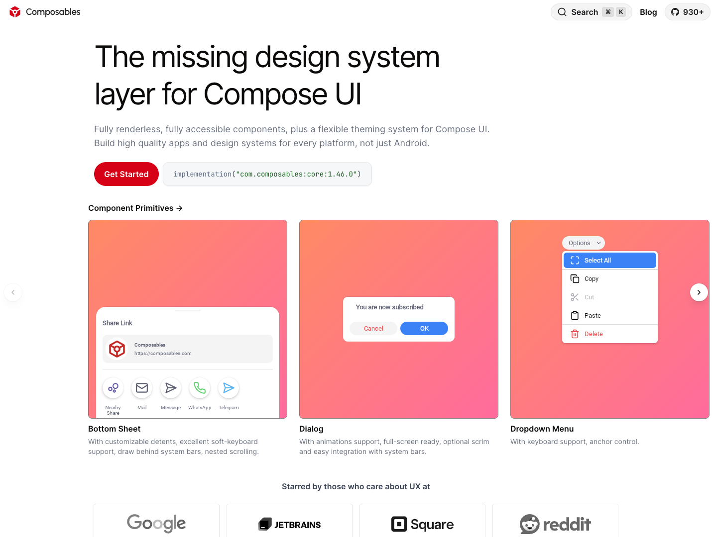 Composables screenshot