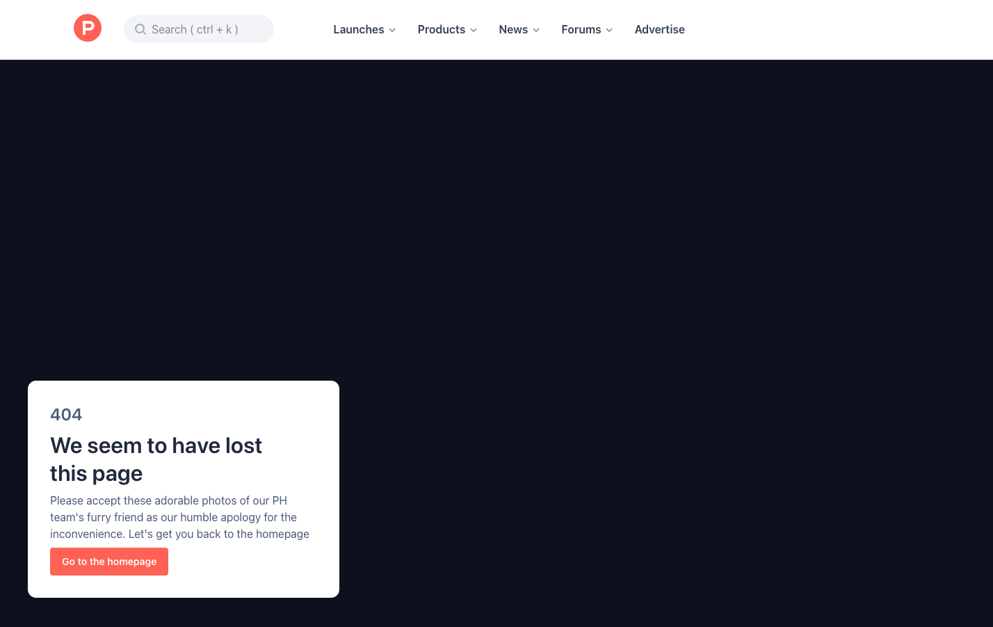 Product Hunt screenshot