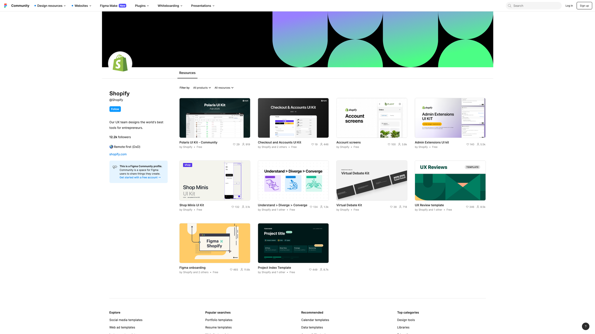 Shopify Figma UI Kit Collection screenshot