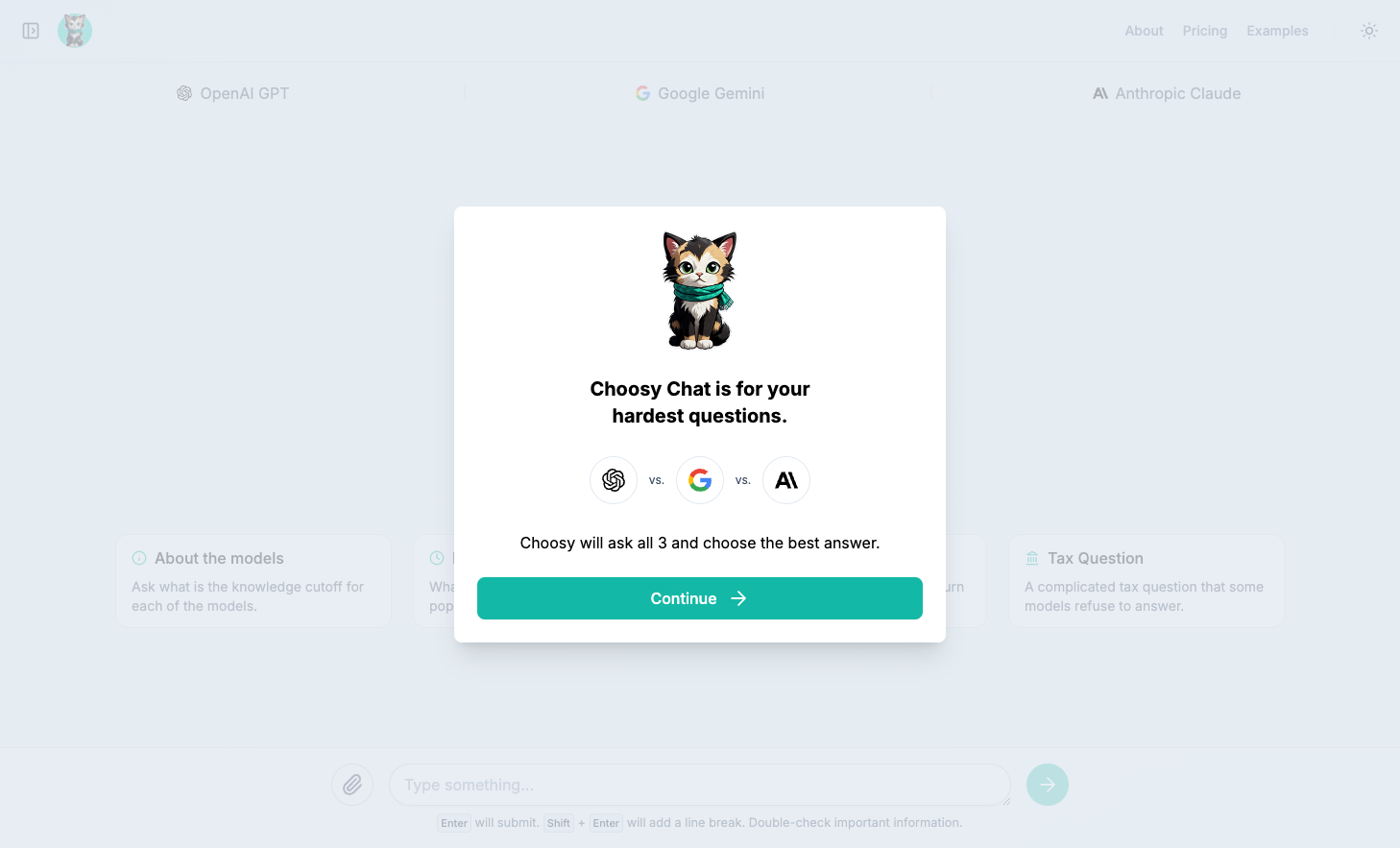 Choosy Chat screenshot