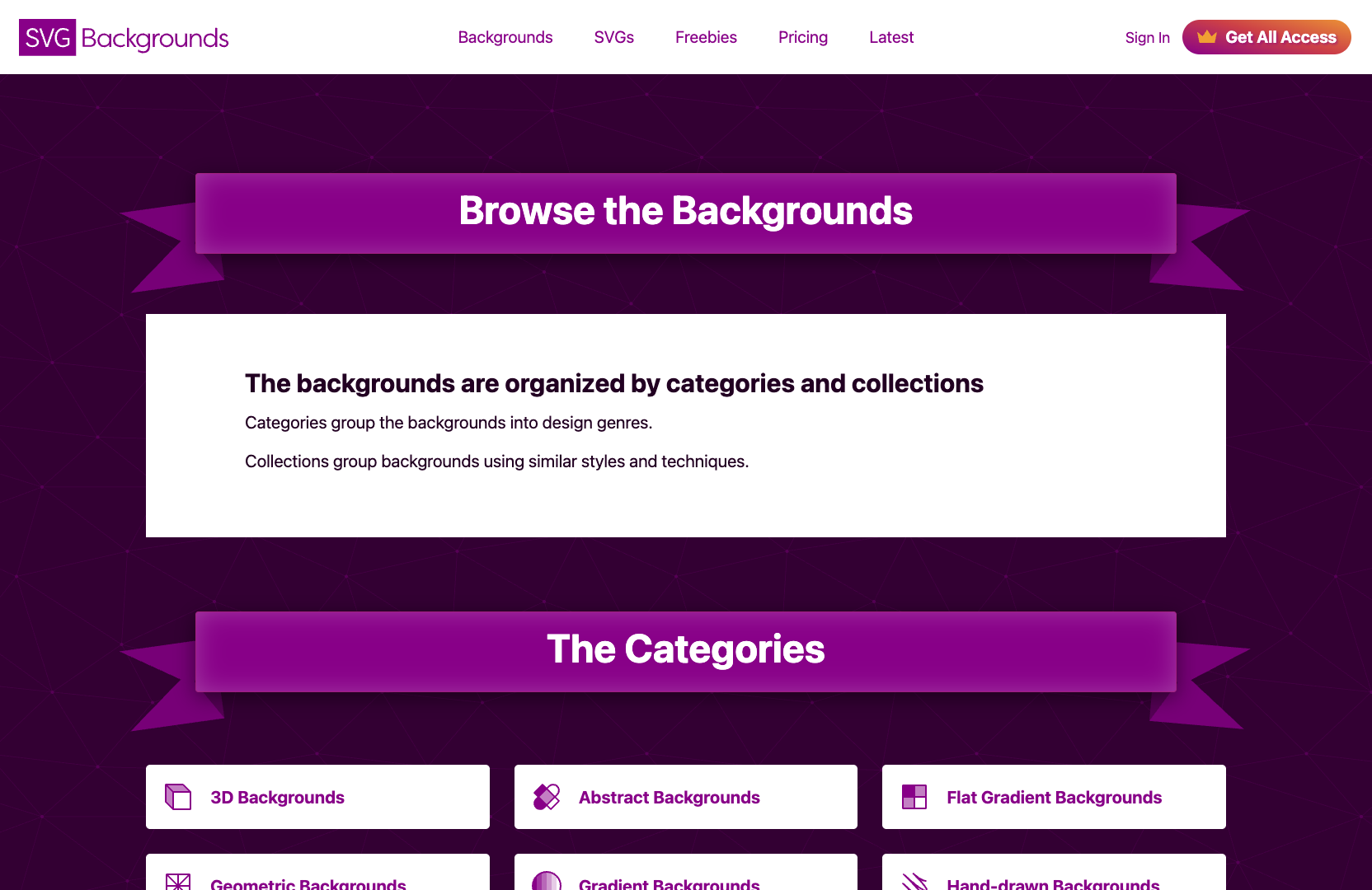 SVG Backgrounds screenshot