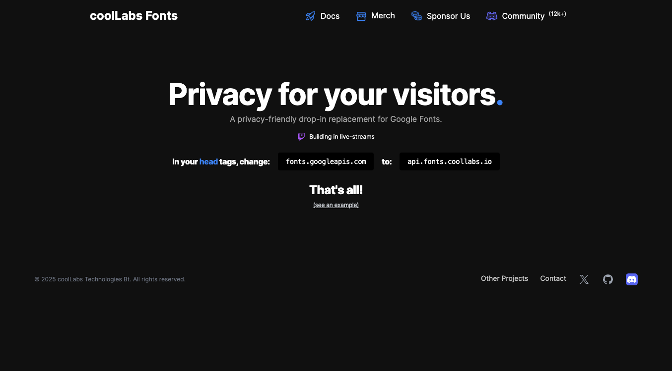 coolLabs Fonts screenshot