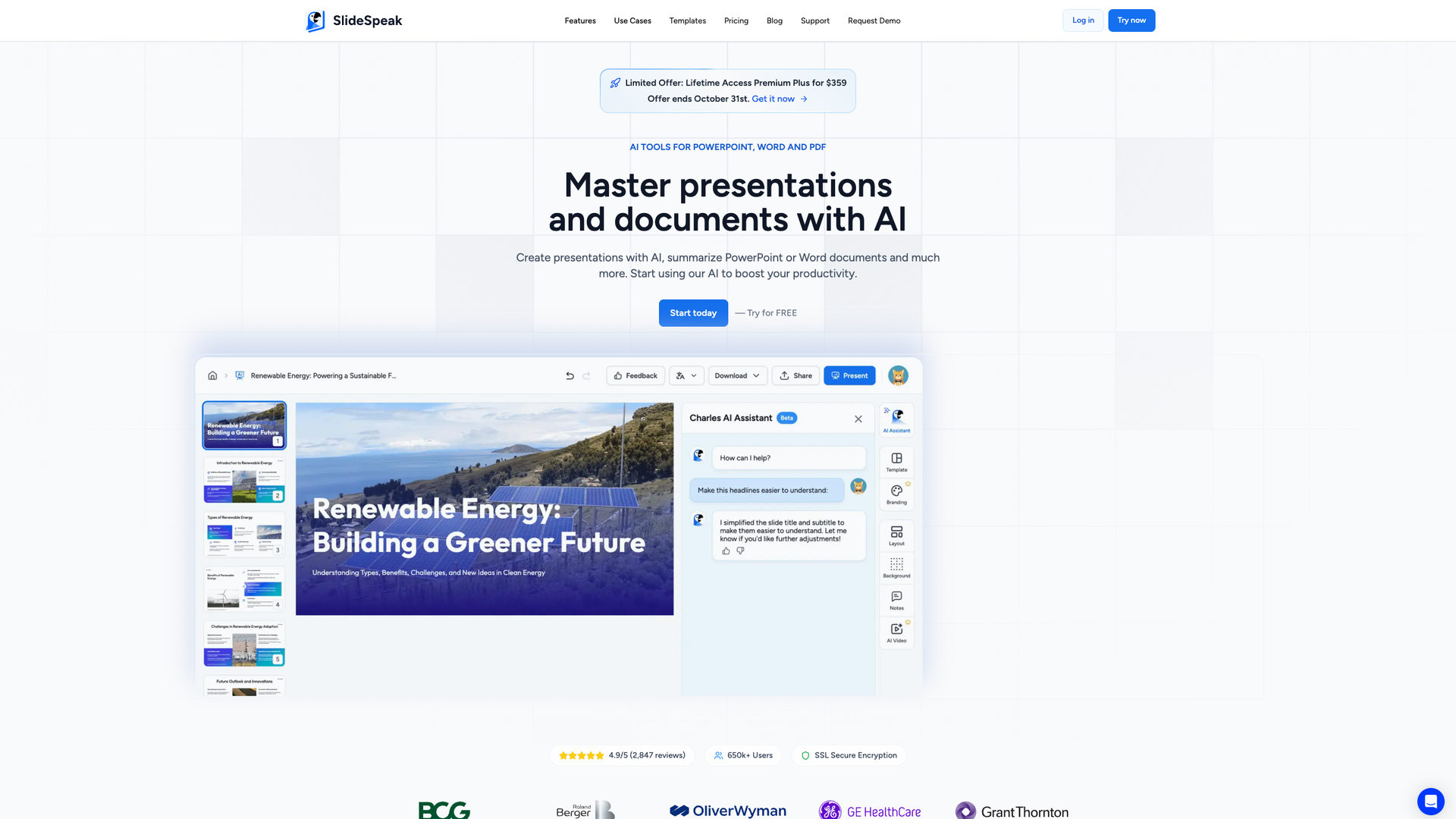 SlideSpeak screenshot