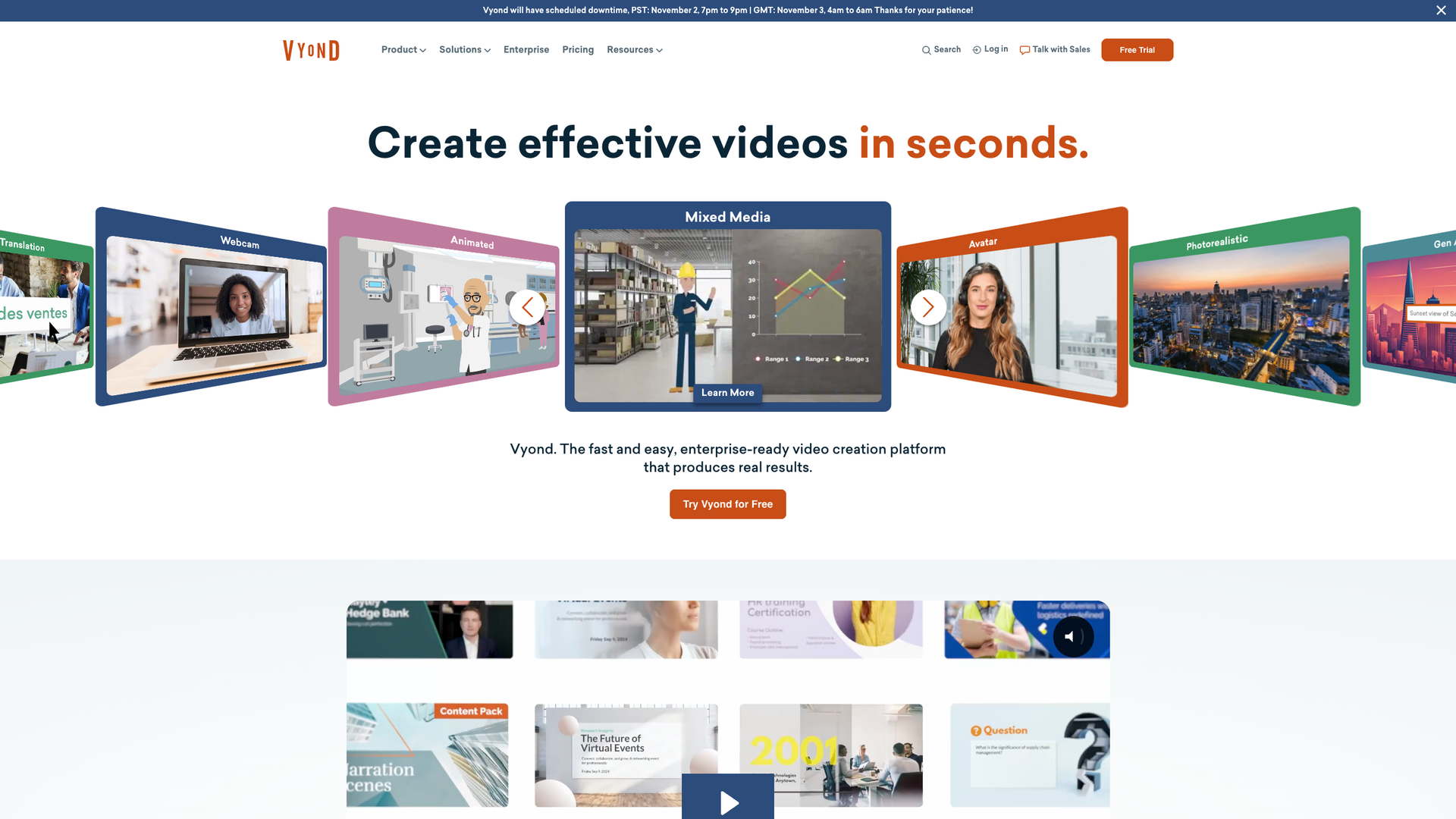 Vyond AI Video Creator screenshot