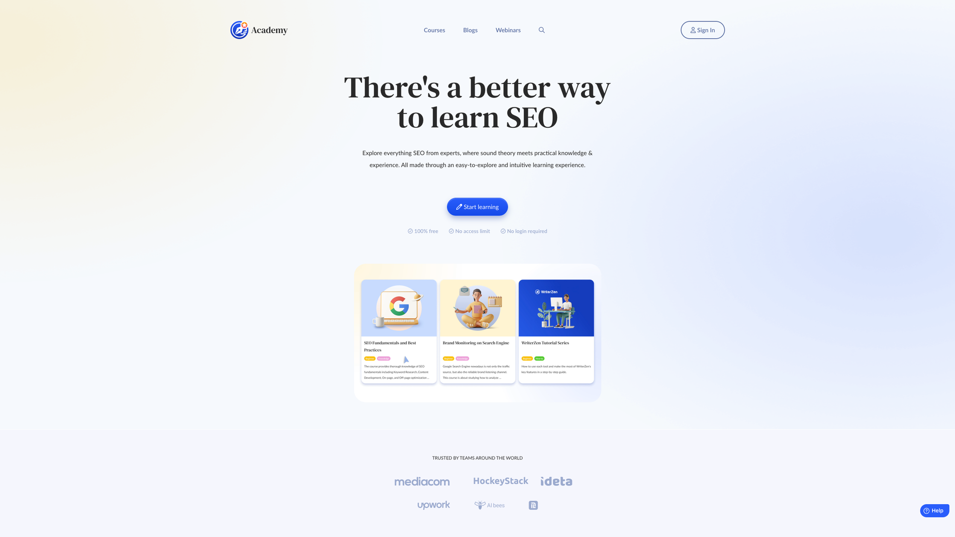 WriterZen Academy screenshot