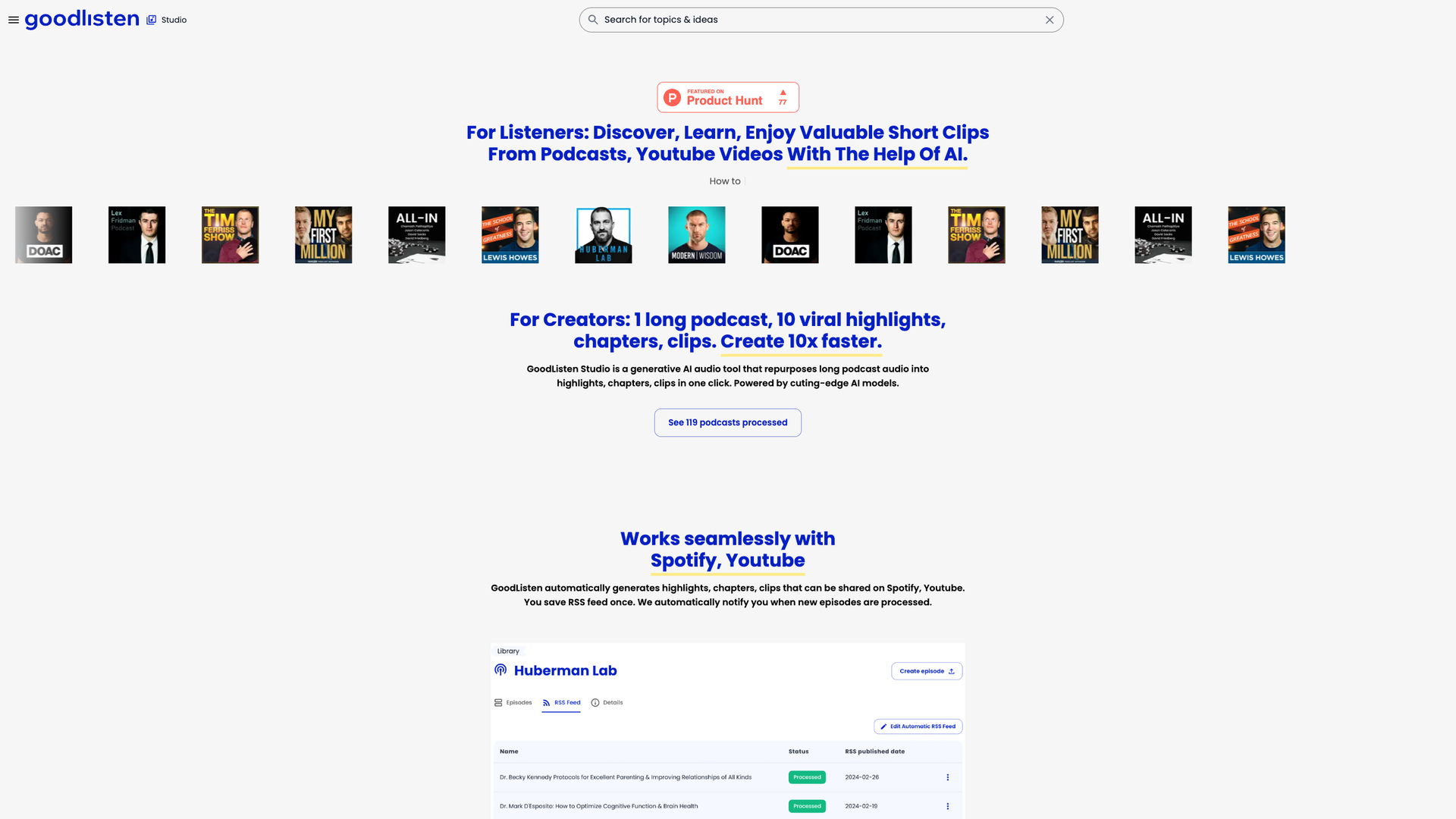 GoodListen screenshot